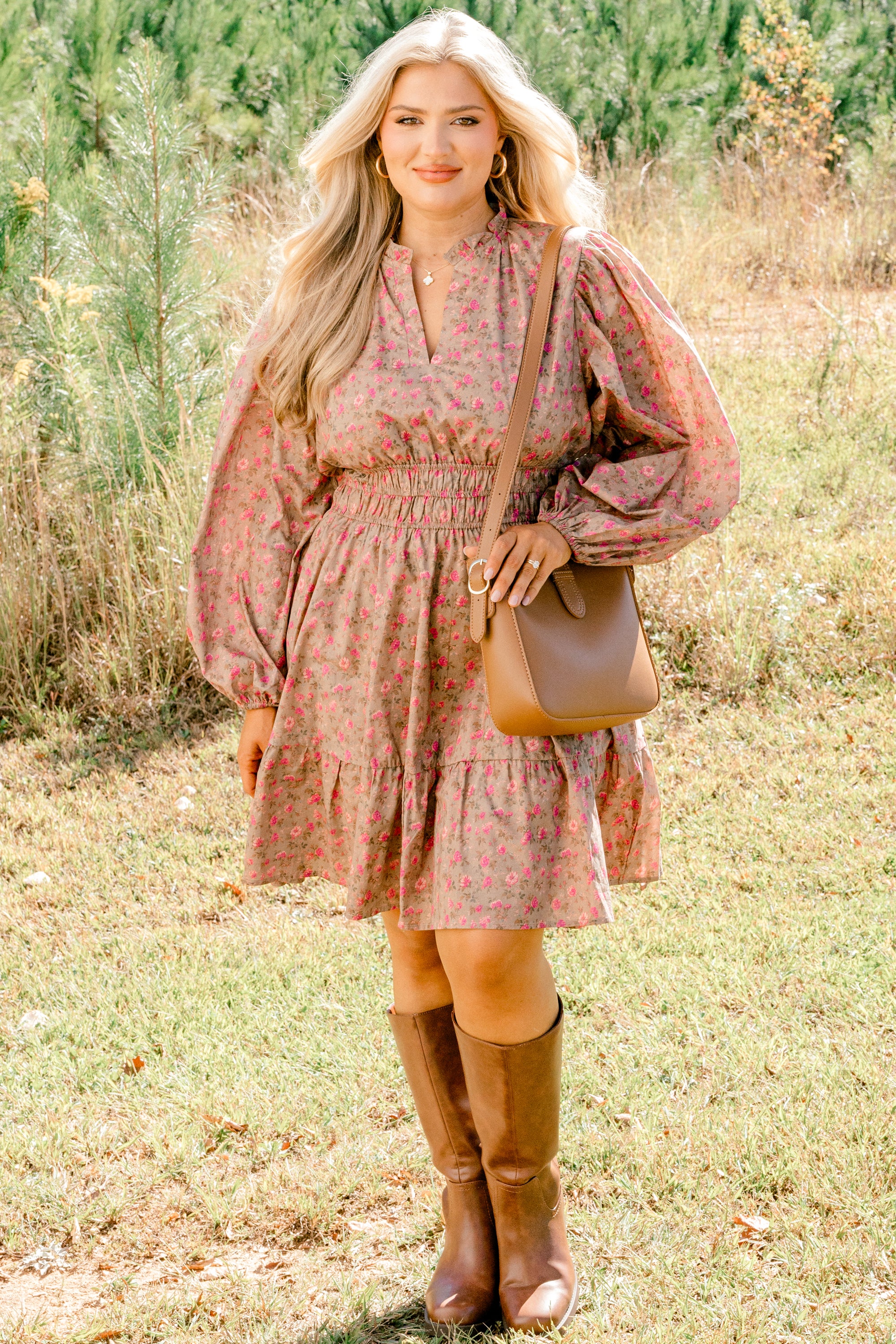 I Took My Chance  Dress, Brown - Image 2