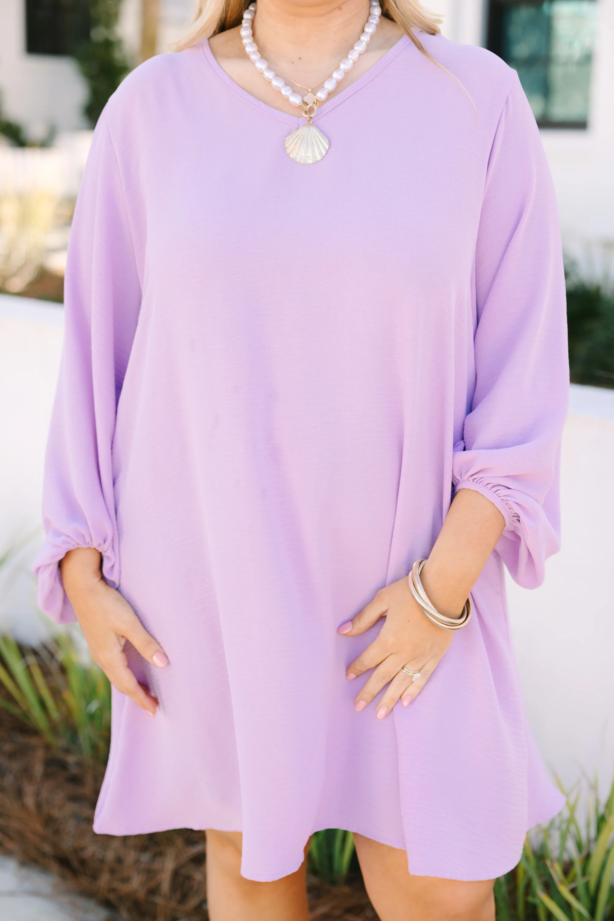 In Her Spare Time Dress, Lavender - Image 5