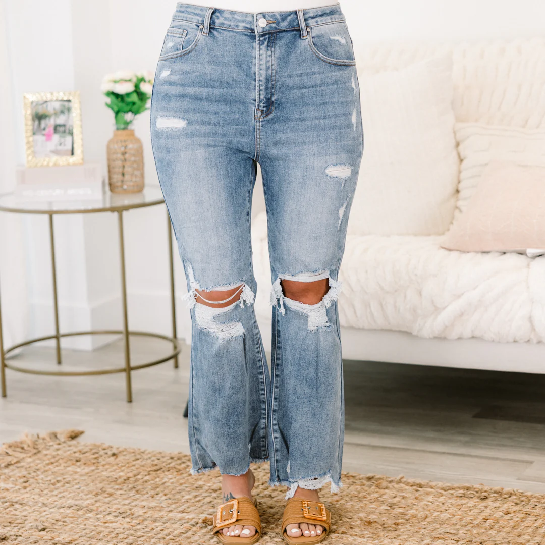 In My Head Jeans, Medium Wash - Image 7