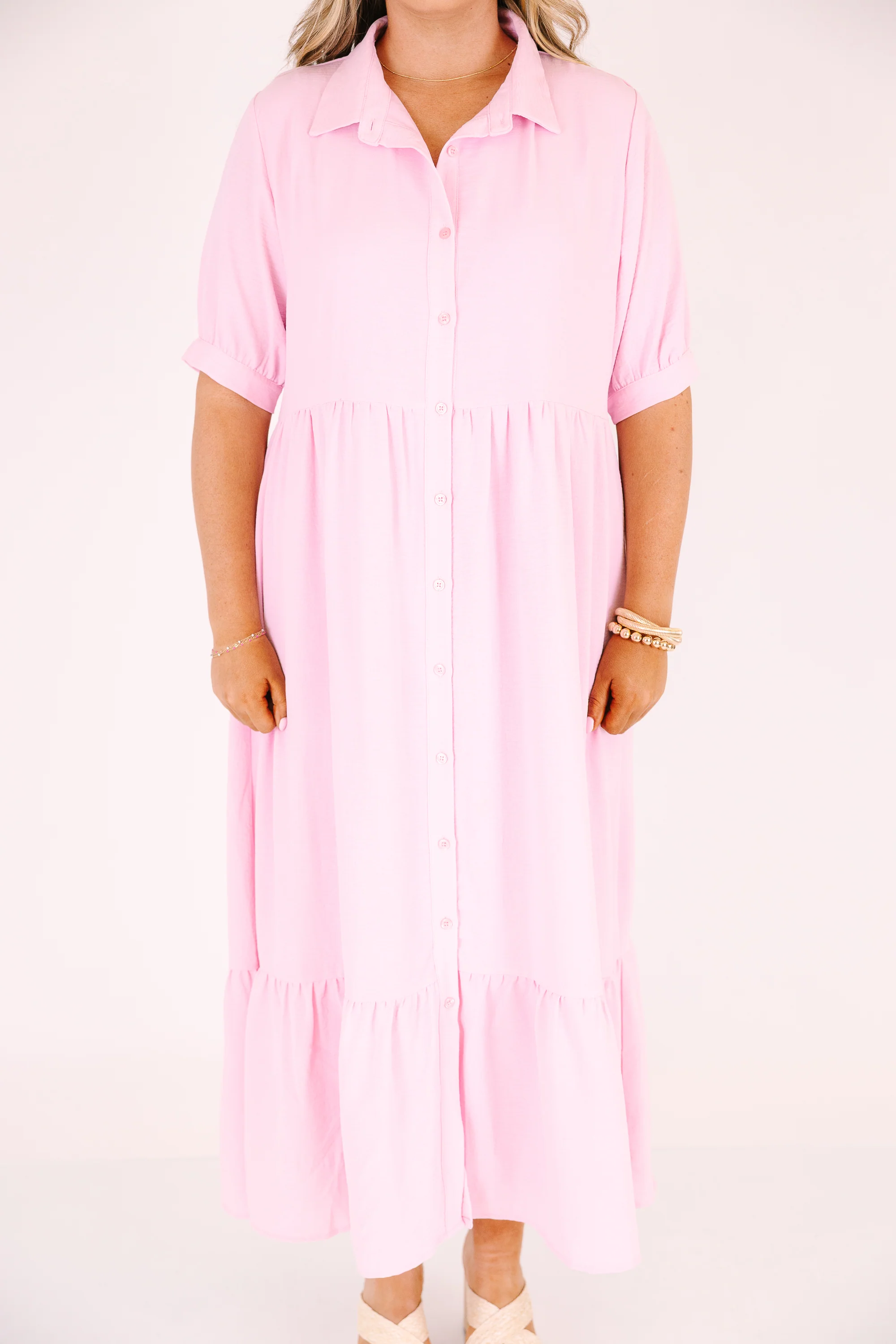 In Your Happy Place Dress, Baby Pink - Image 6