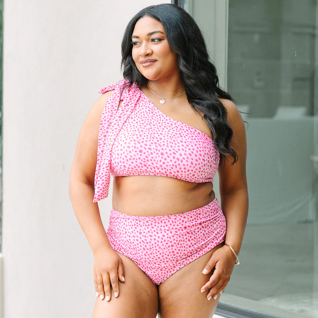 Island Allure Swim Top, Pink Dot - Image 8