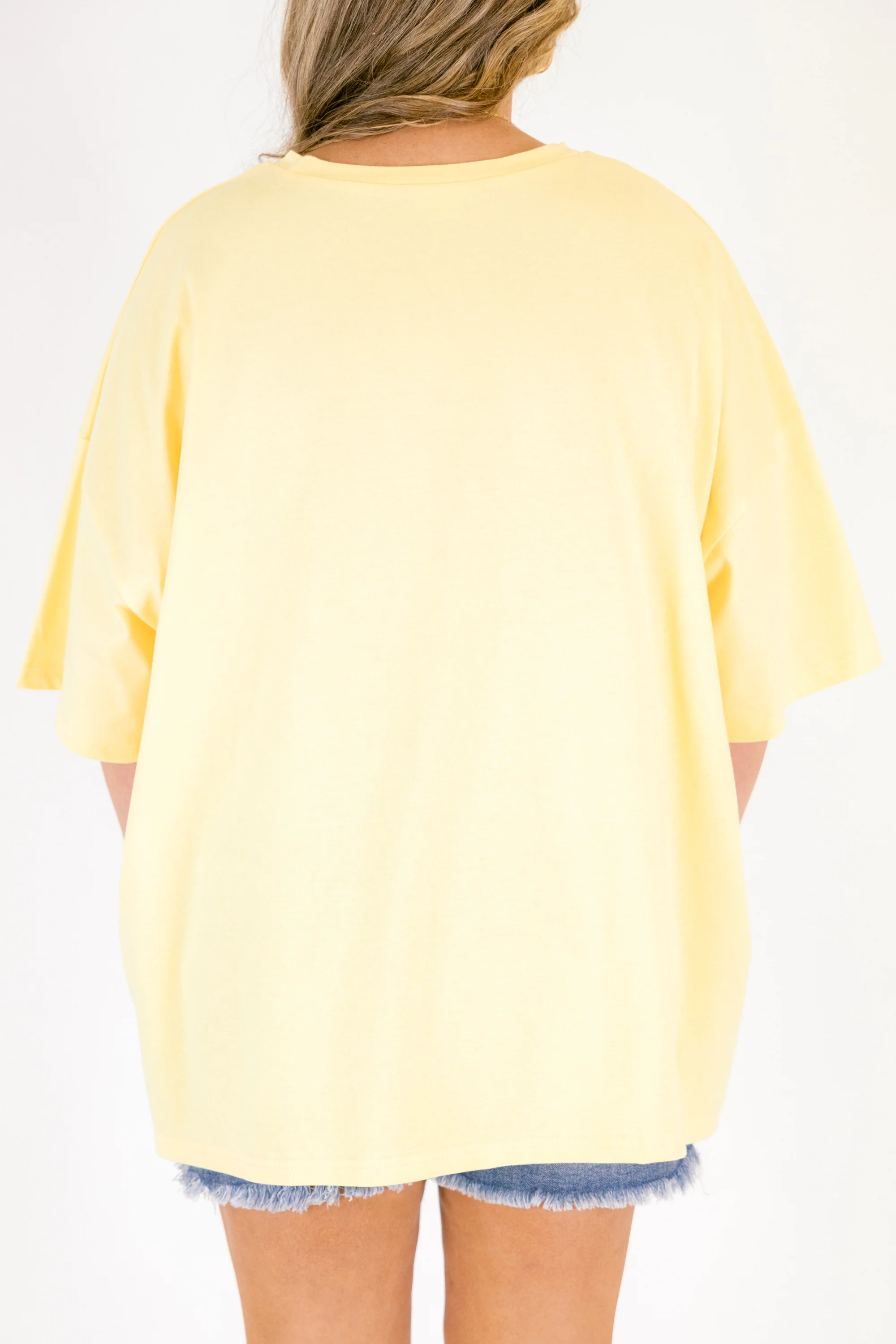 Island Girl Boyfriend Tee, Butter Yellow - Image 4