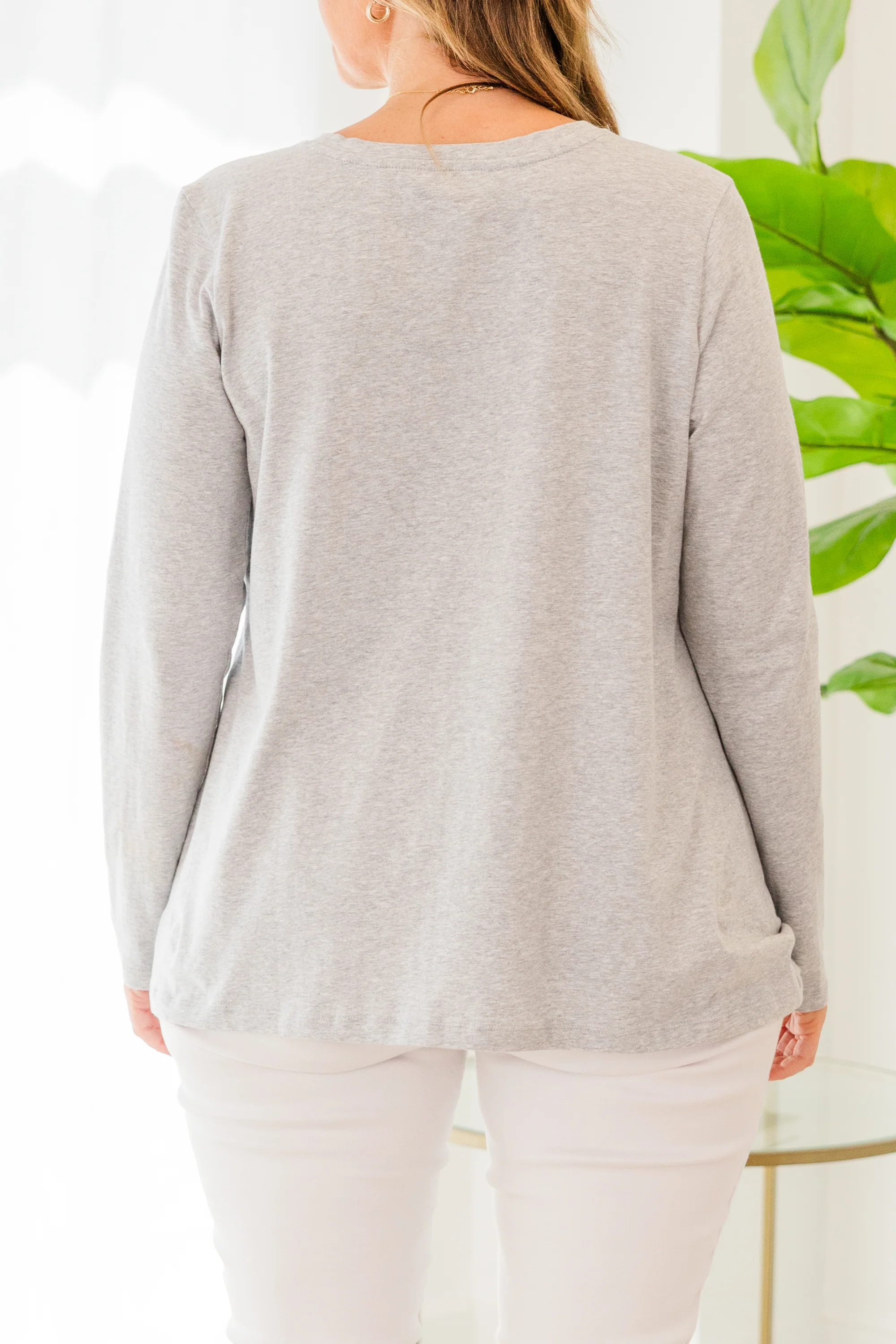 It's The Weekend Top, Heather Grey - Image 5