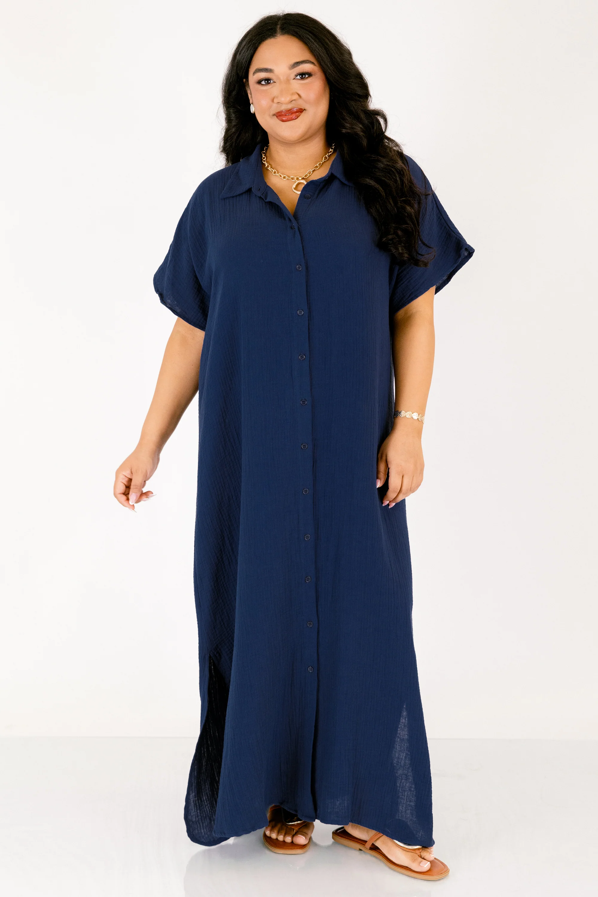 Just Nice Dress, Navy - Image 2