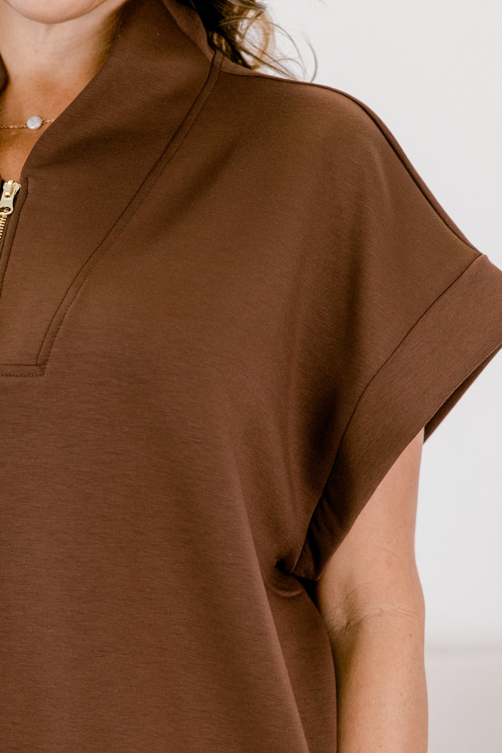 Keepin' It Simple Top, Brown - Image 4