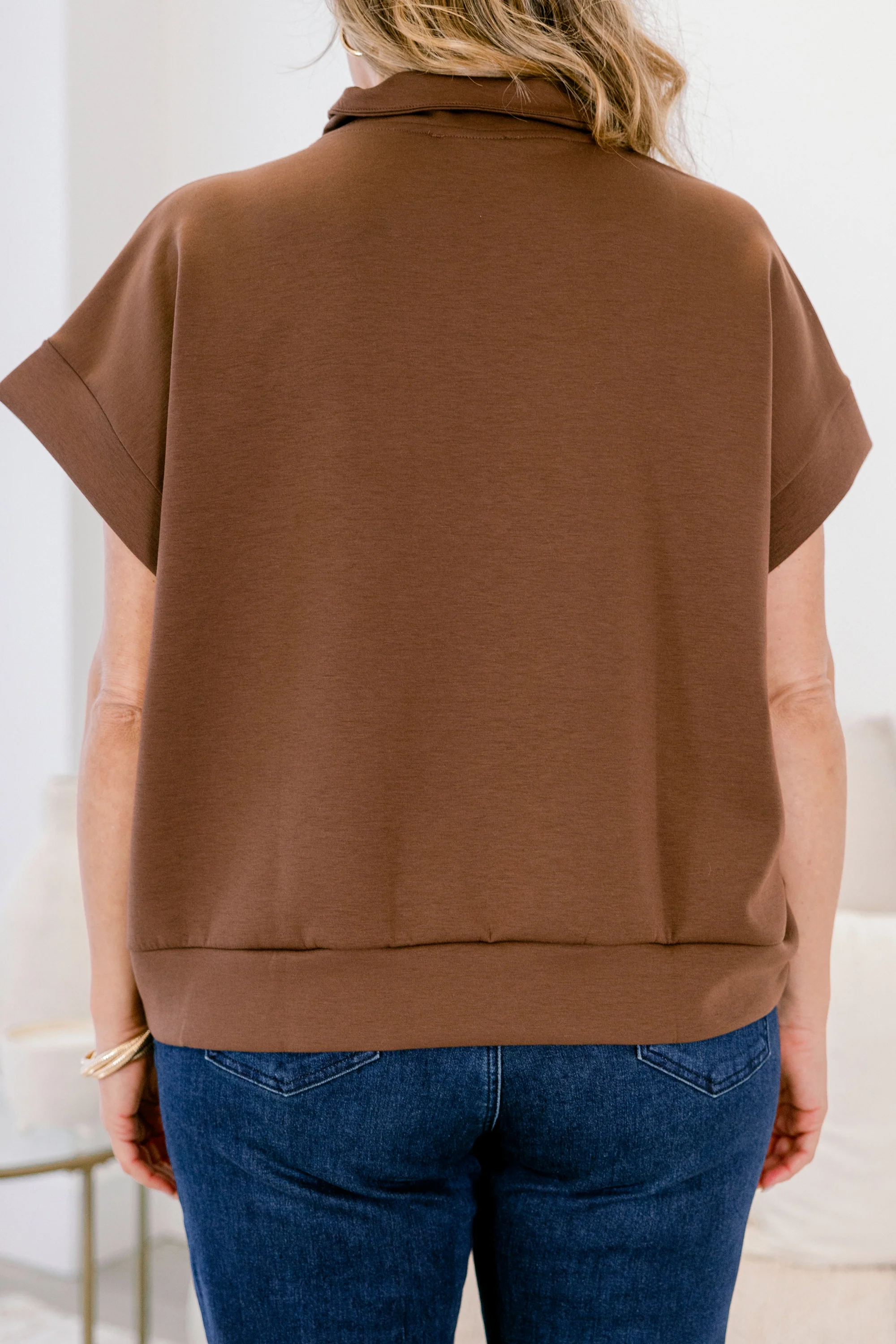 Keepin' It Simple Top, Brown - Image 6