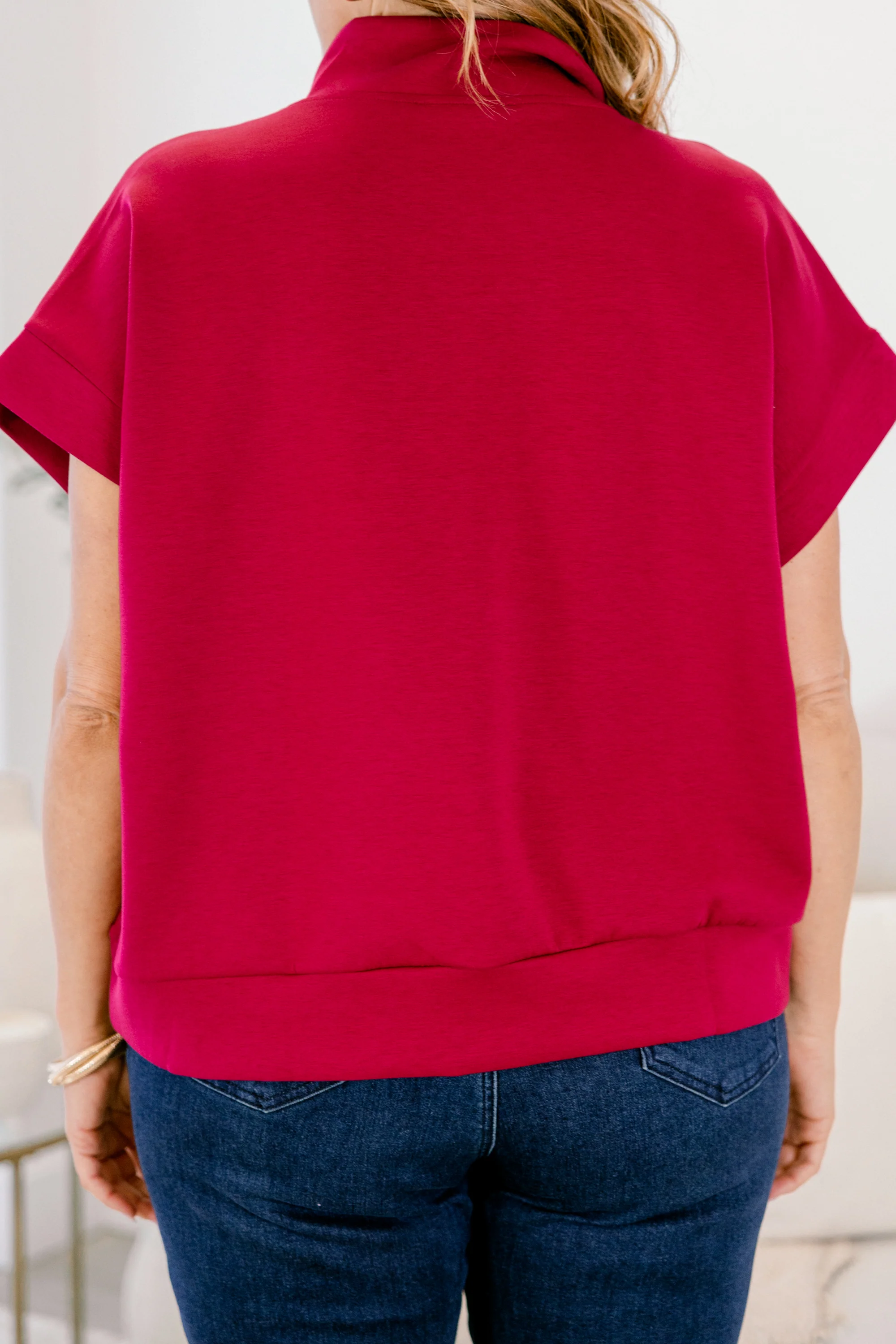 Keepin' It Simple Top, Cabernet - Image 6