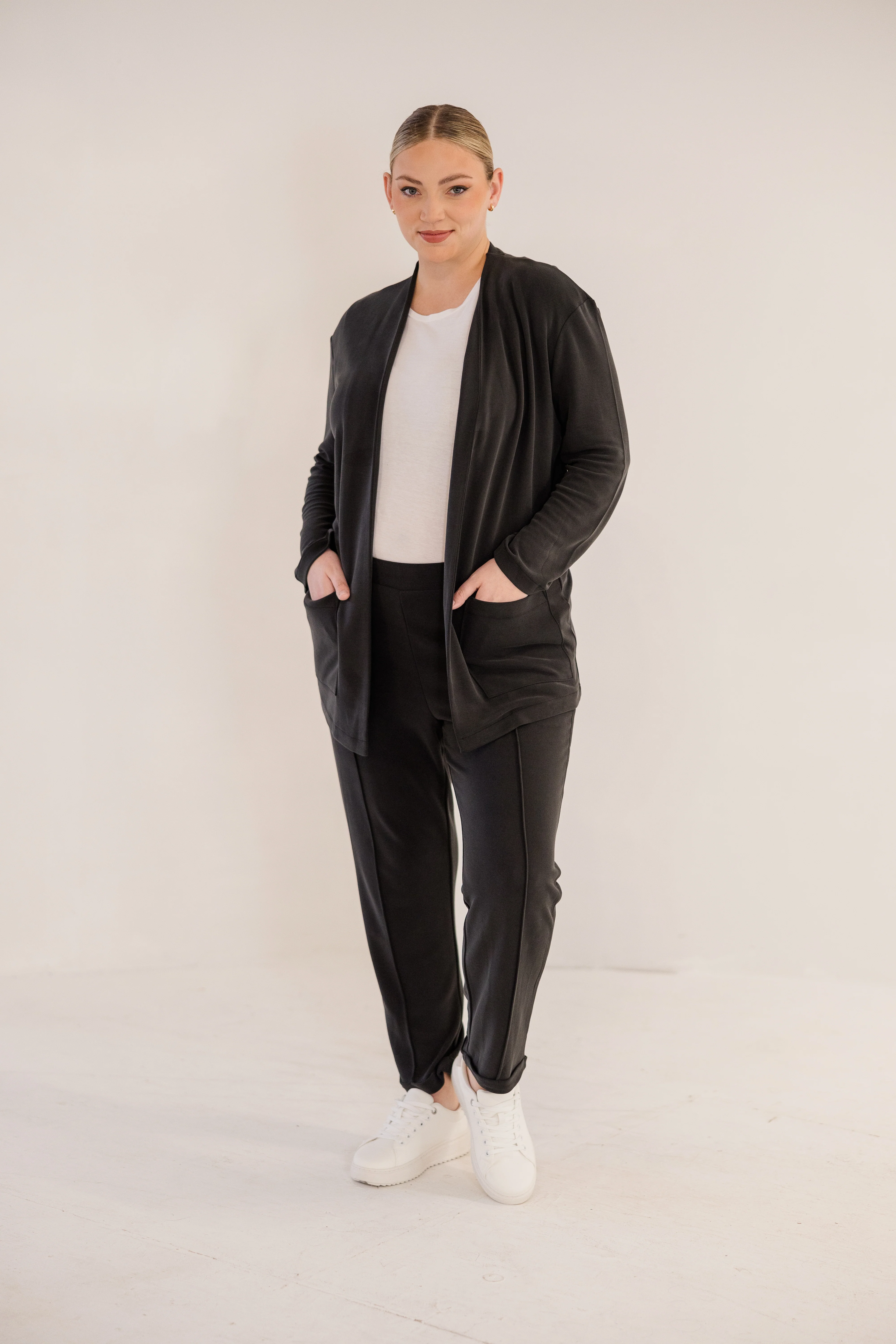 Lafayette Knit Jacket, Black - Image 3