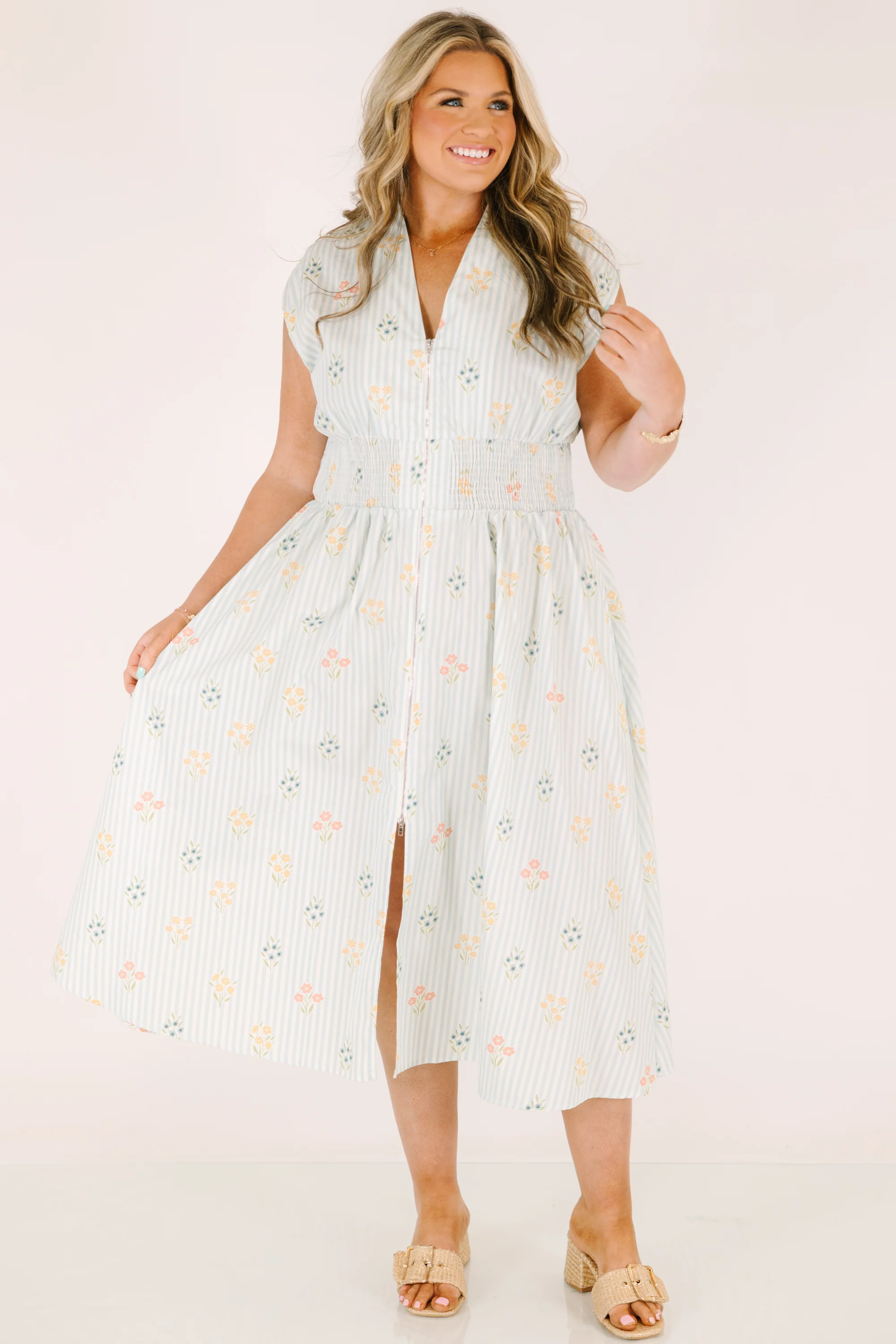 Late Night Skies Dress, Light Blue Mix - Image 3