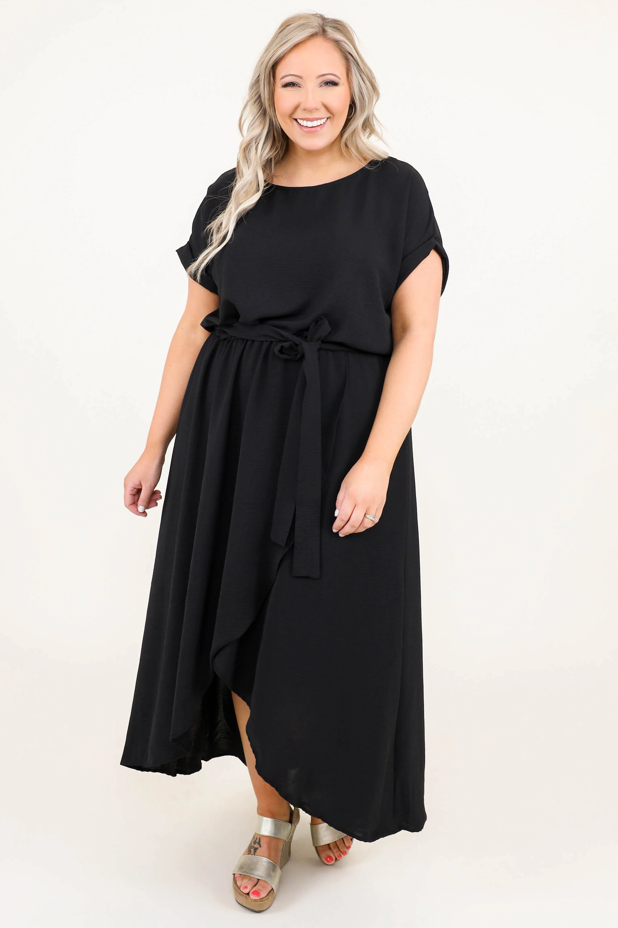 Leave 'Em Stunned Dress, Black - Image 4