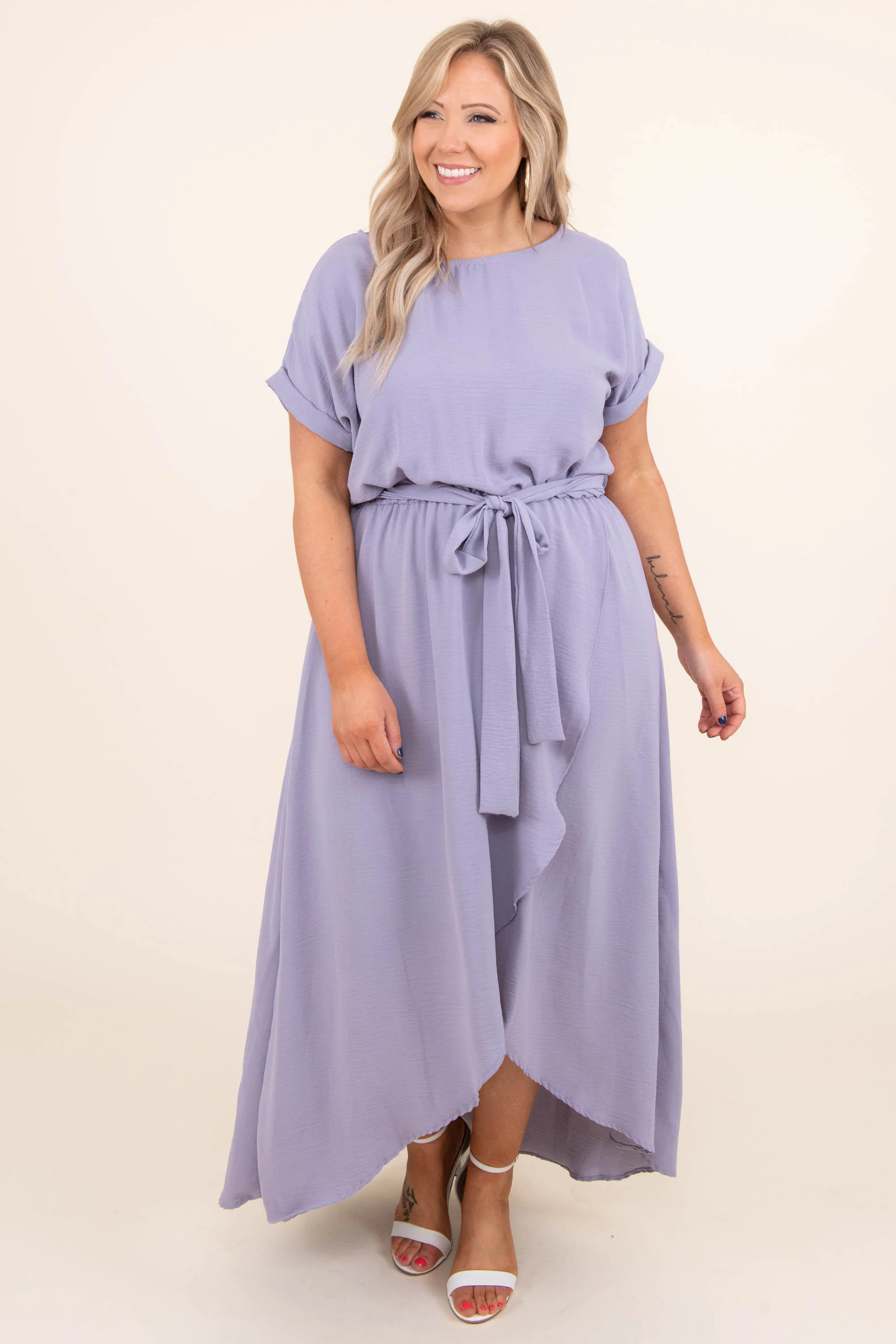 Leave 'Em Stunned Dress, Lavender - Image 4