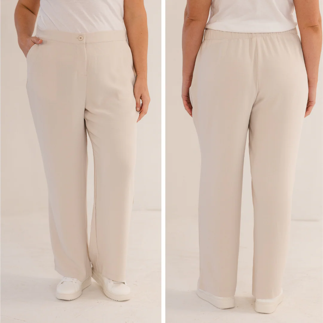 Lena Straight Leg Pant, Stone - Image 7