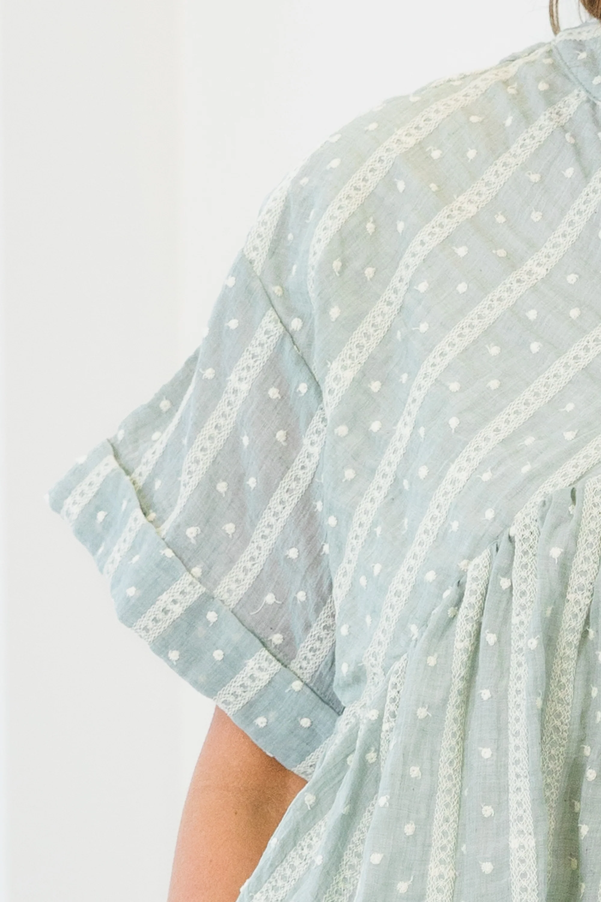Let Me Travel Around Top, Teal - Image 4