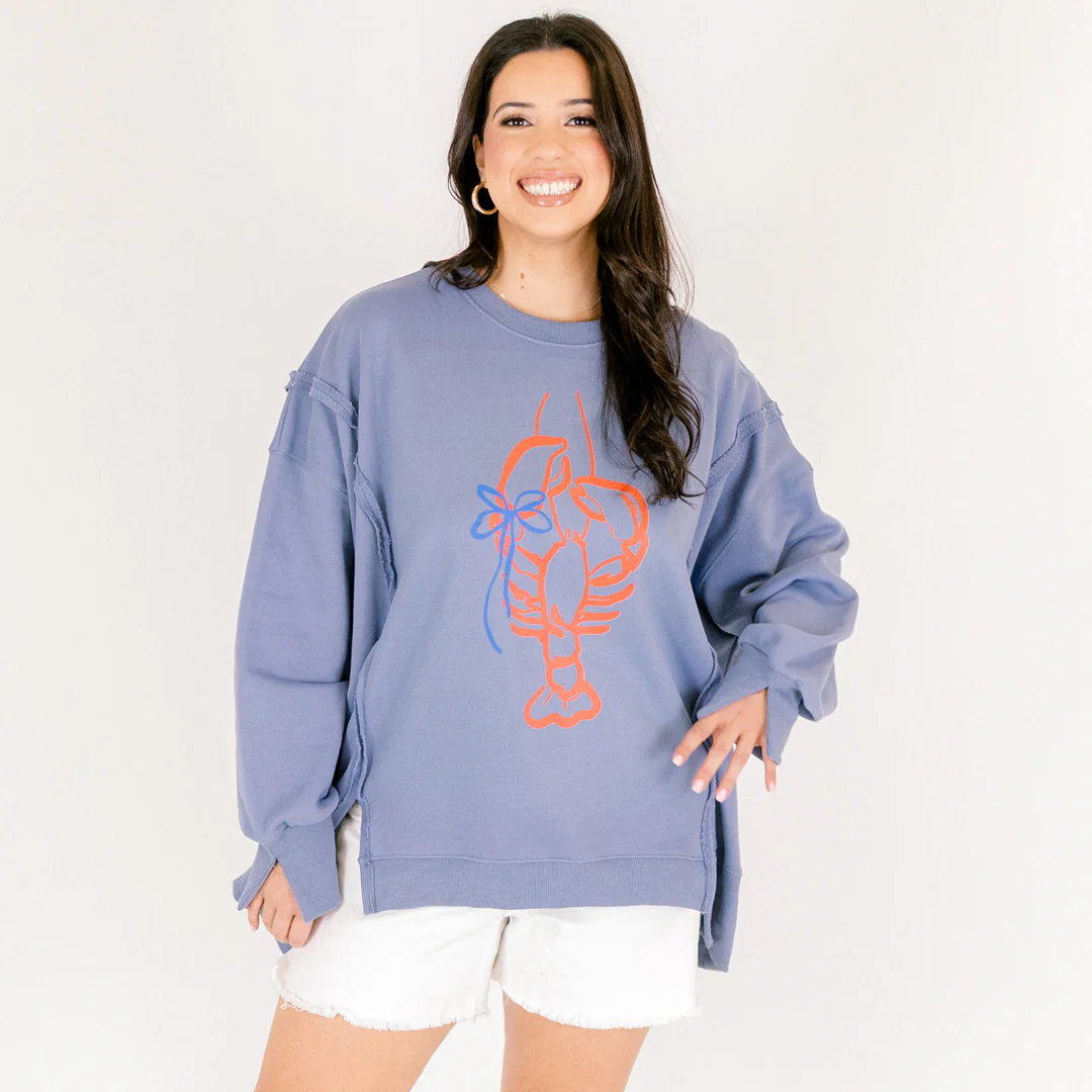 Lobster Lovin' Comfy Crew, Denim - Image 6