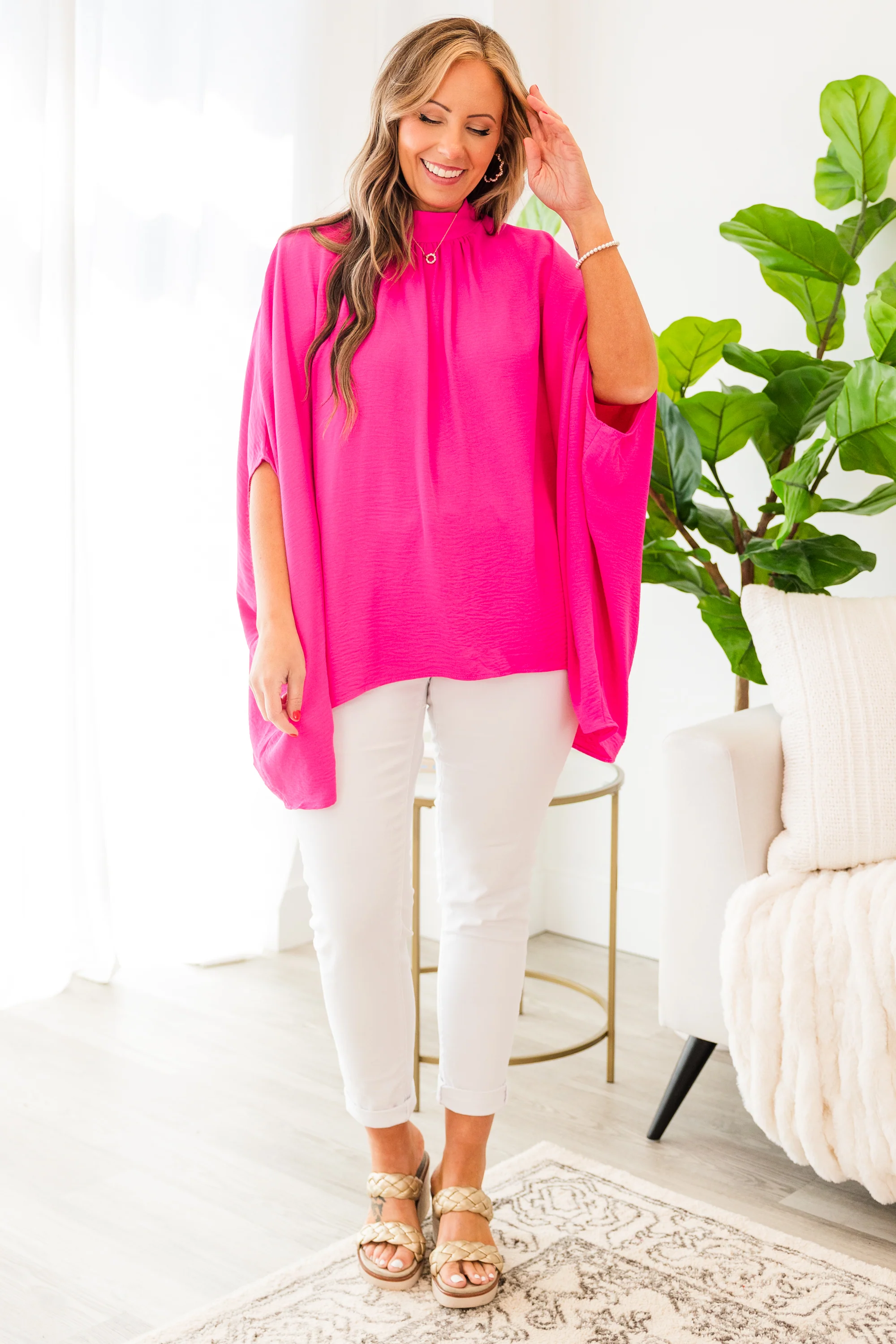 Look Good, Feel Good Top, Ultra Pink - Image 2