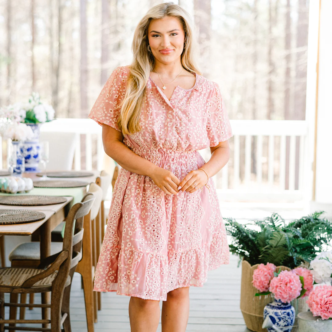 Lush With Life Dress, Pink - Image 7