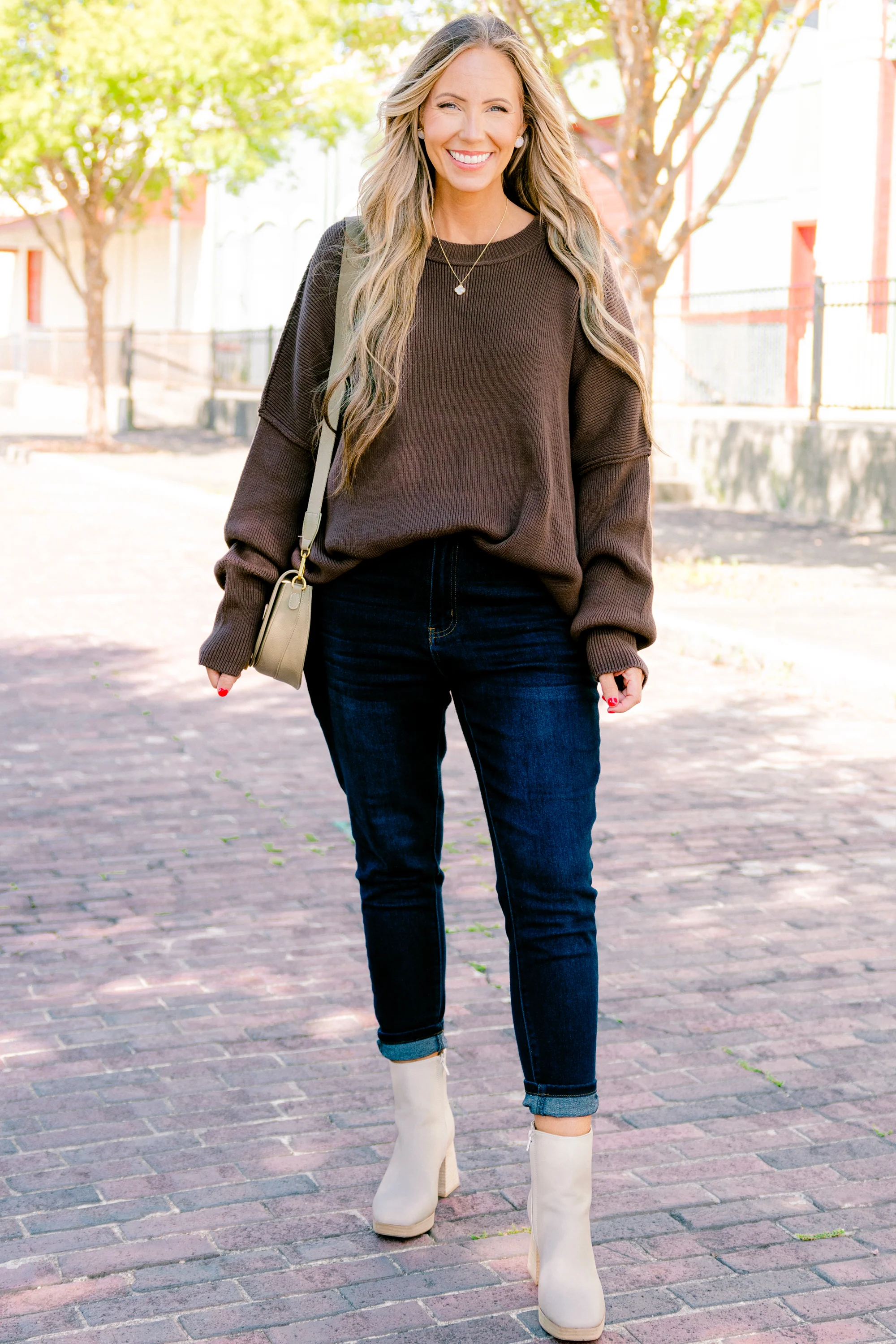 Magically Perfect Sweater, Mocha - Image 2
