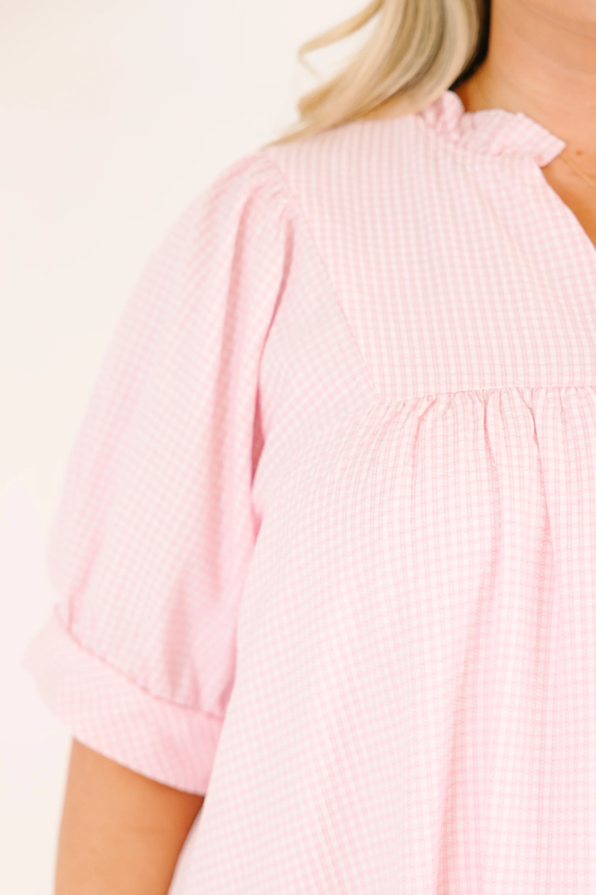 Make My Night Dress, Pink Seersucker - Image 5