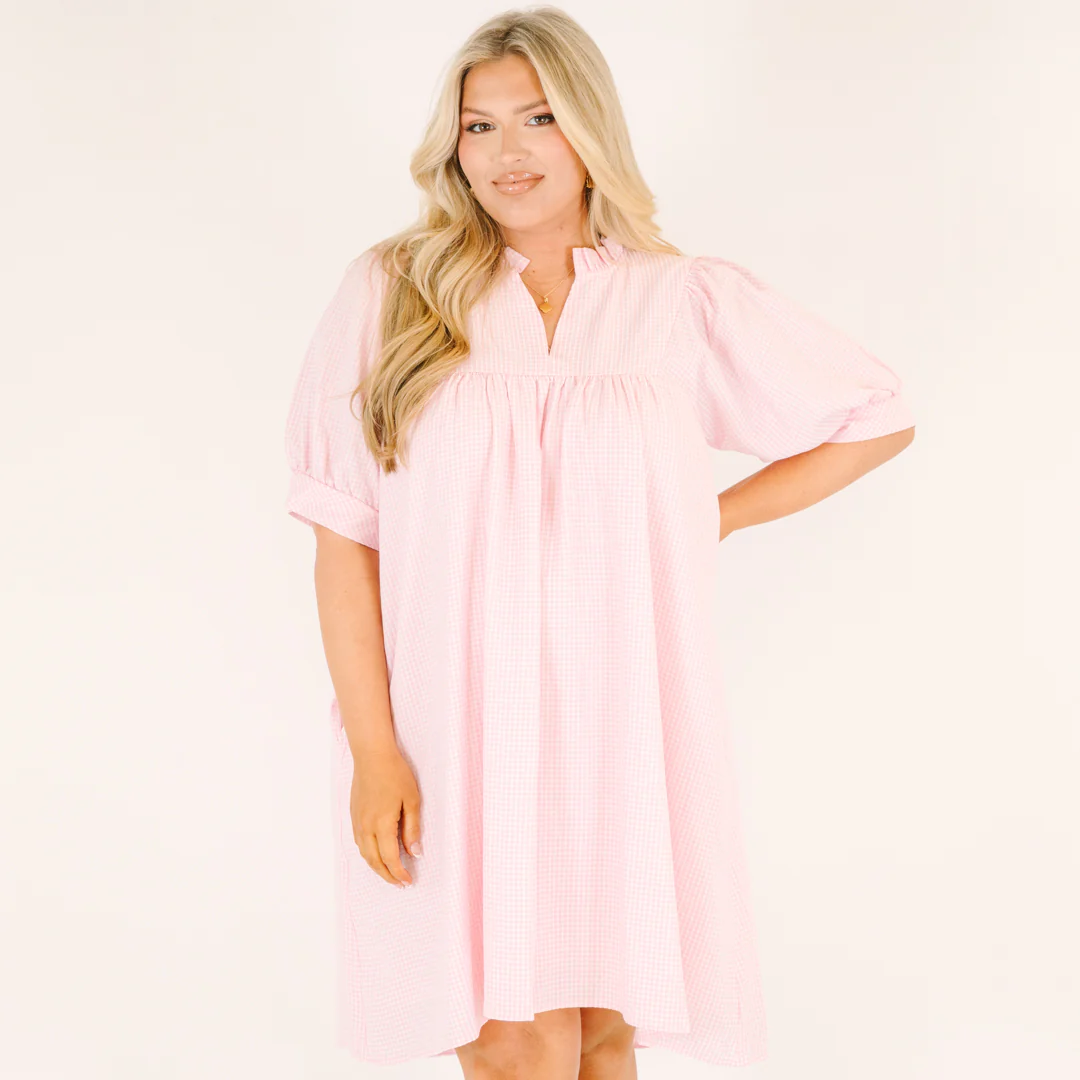 Make My Night Dress, Pink Seersucker - Image 8