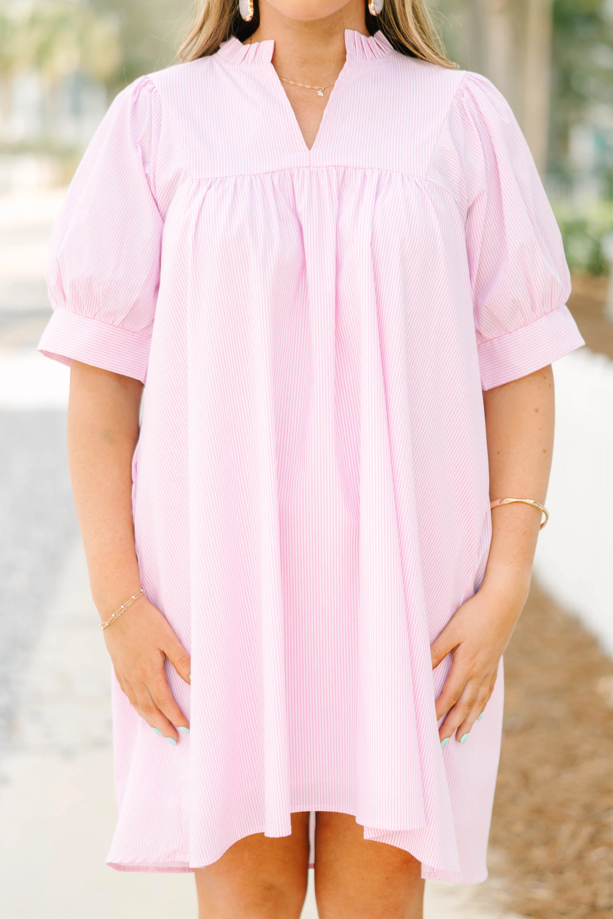 Make My Night Dress, Pink Stripe - Image 5