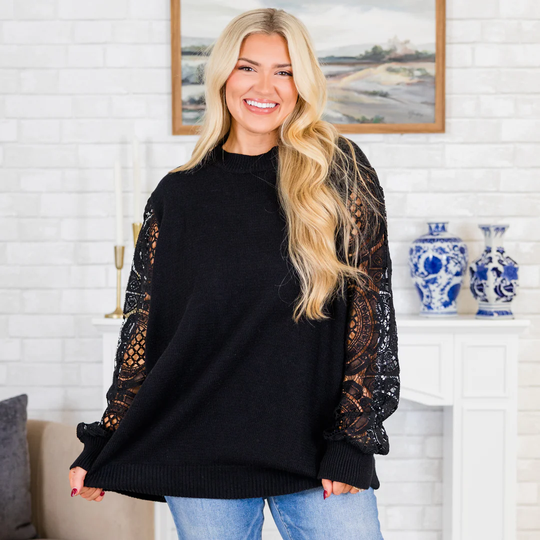 Making Time Sweater, Black - Image 7