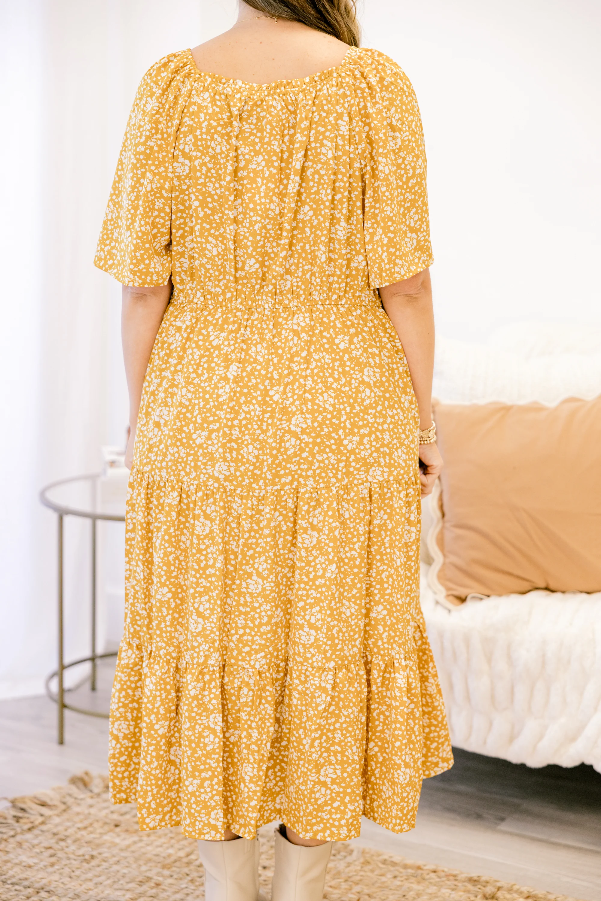 Meant Everyword Dress, Yellow - Image 6