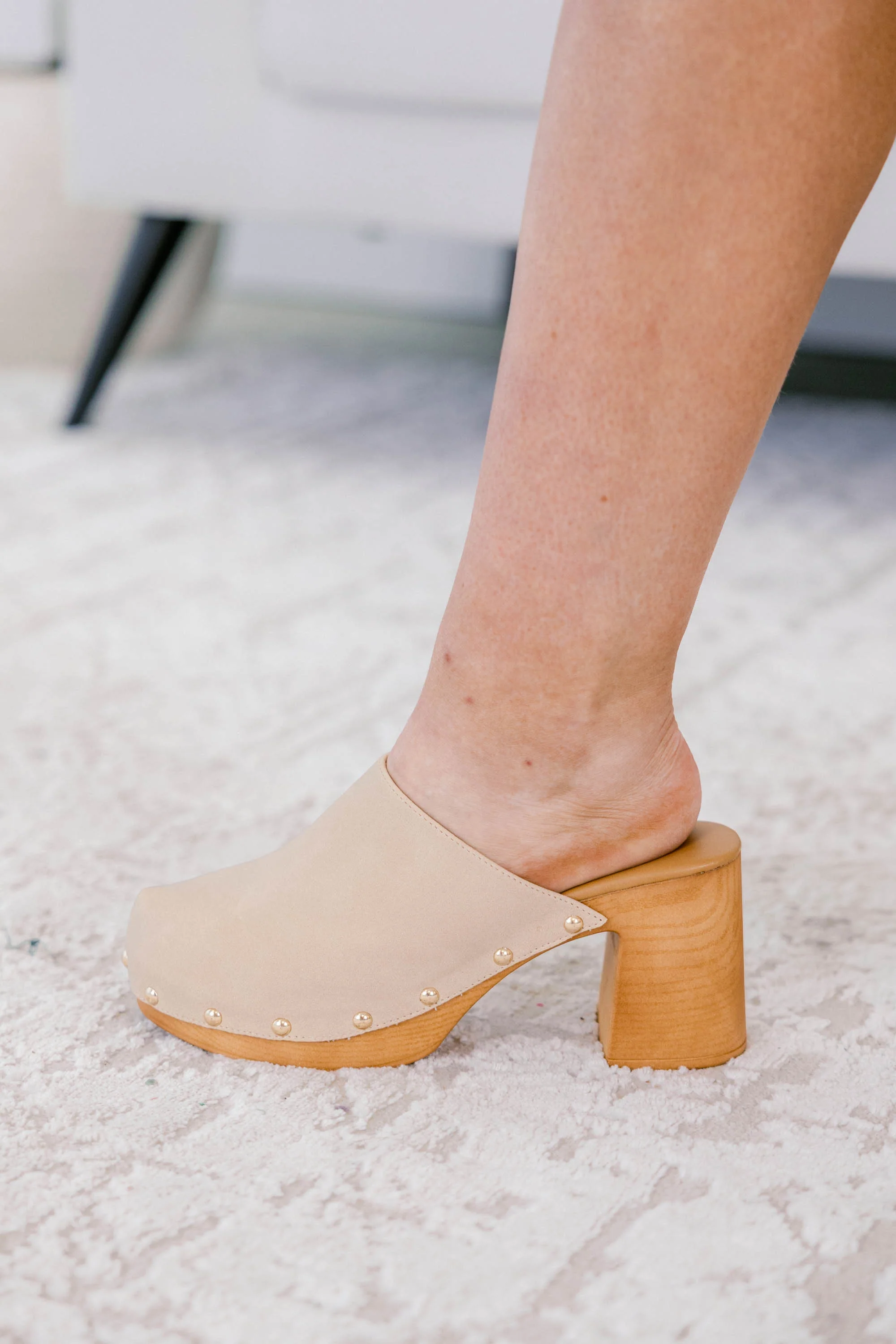 Memories Held Clogs, Beige - Image 3
