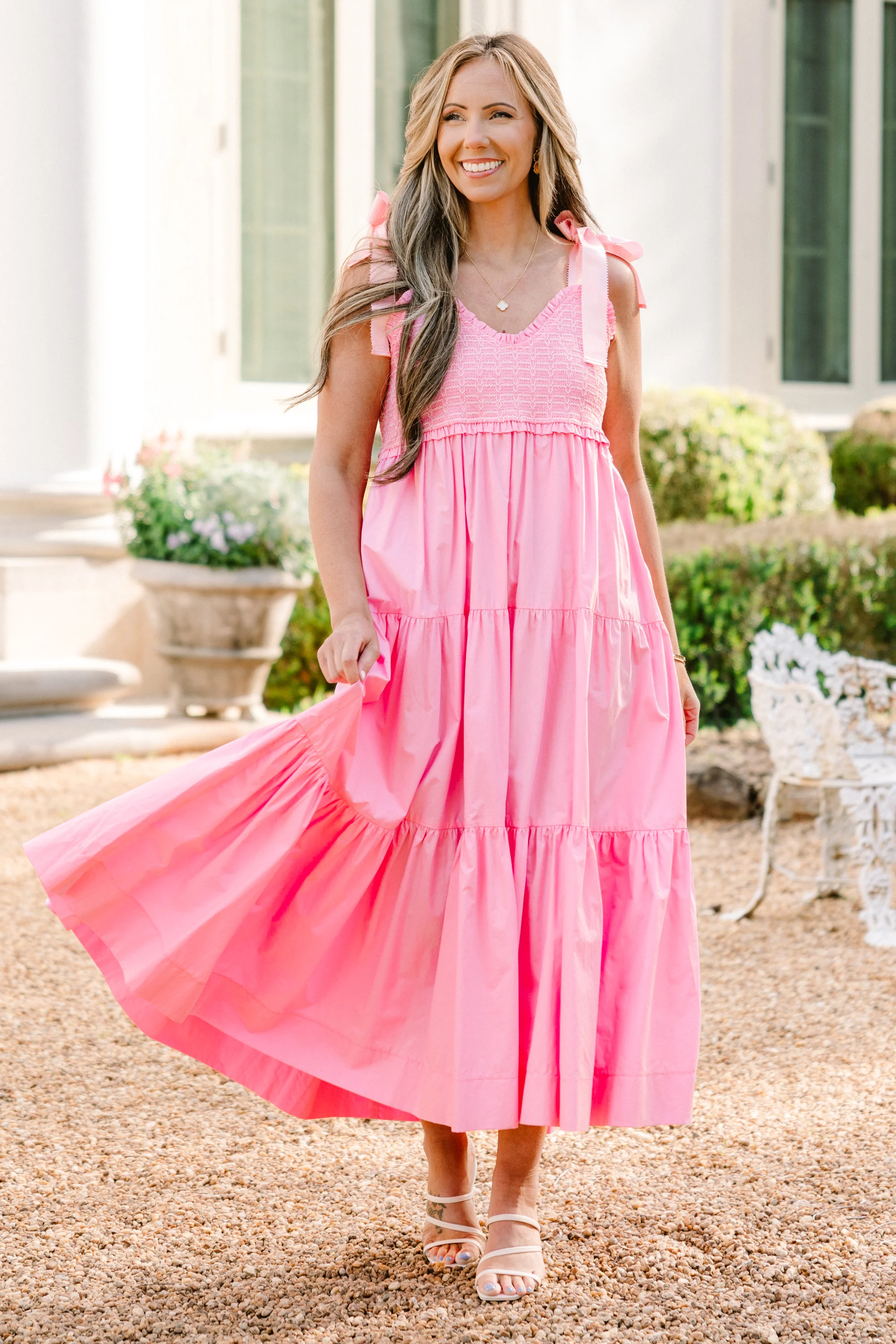 Midnight Garden Dress, Pink - Image 2