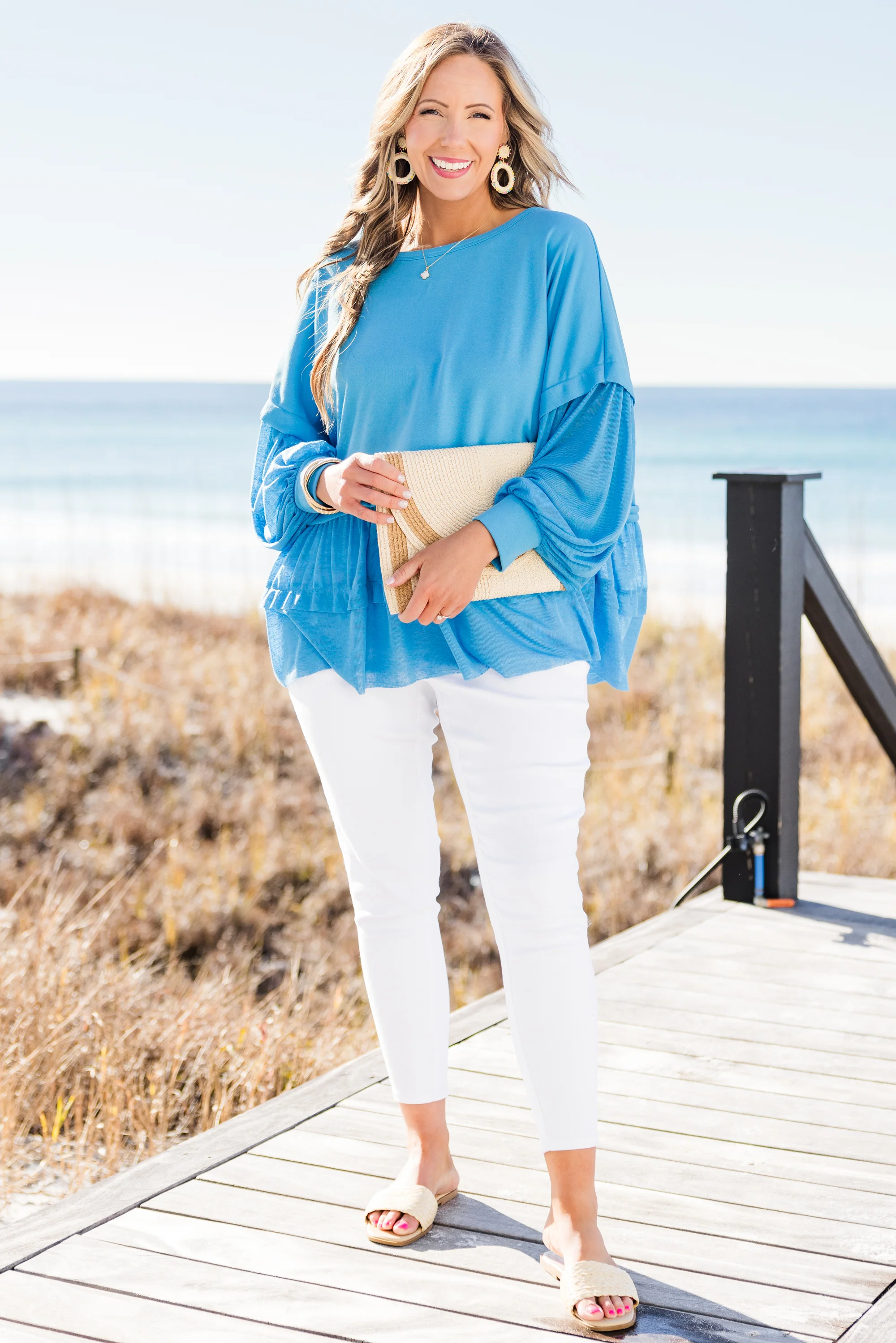 My Kind Of Fun Top, Blue - Image 3