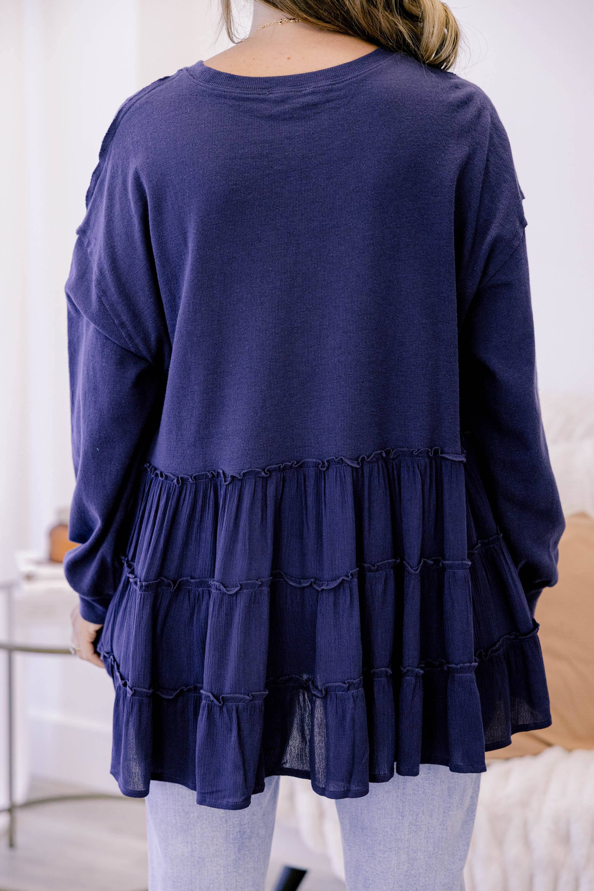 My Kind Of Fun Top, Navy - Image 6