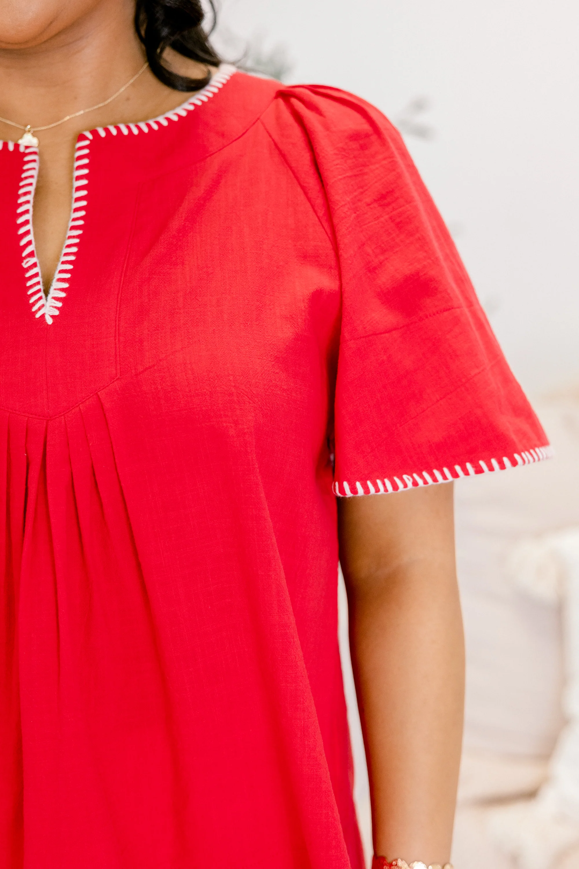 Nautical Breeze Top, Red - Image 4