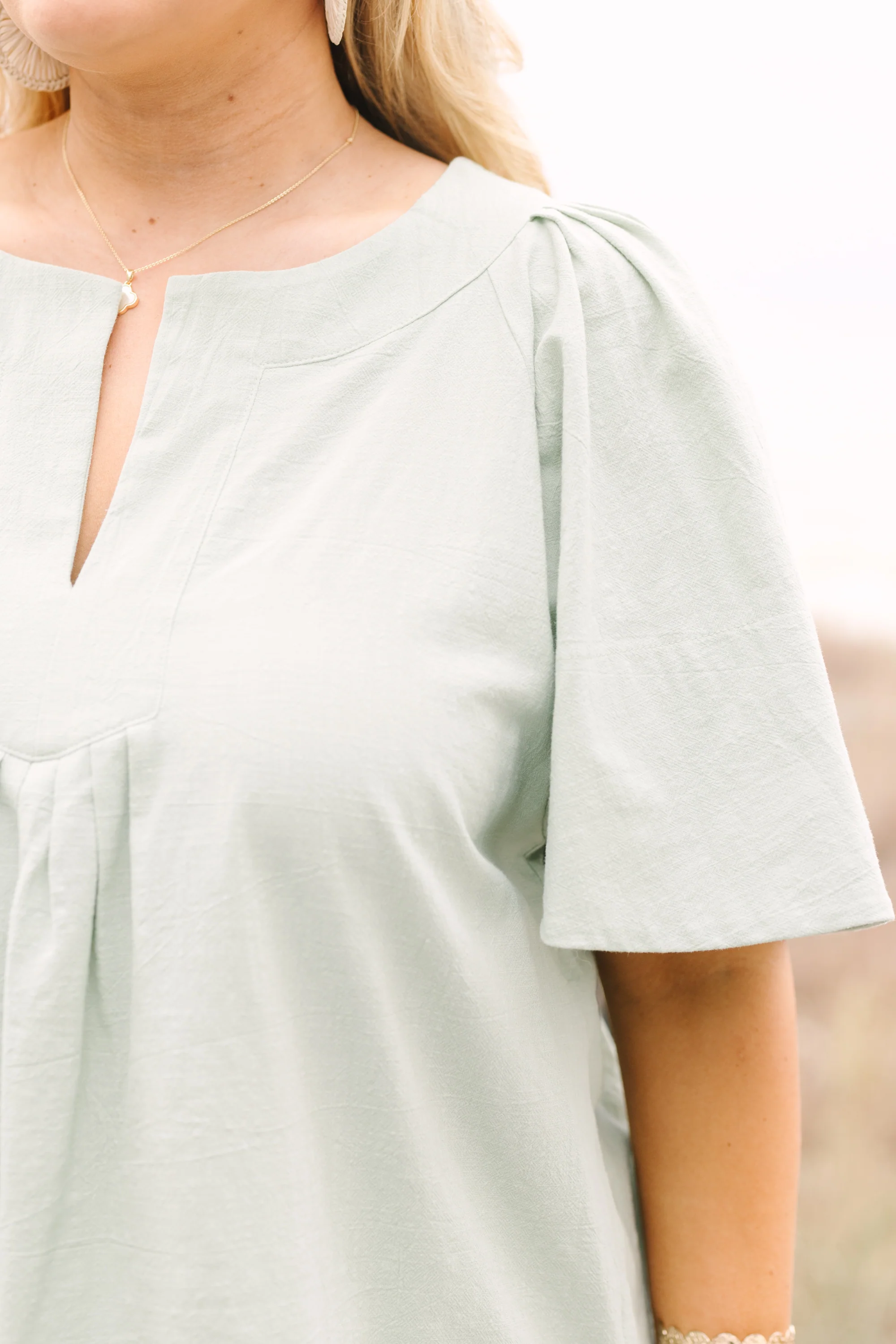 Nautical Breeze Top, Sage - Image 4