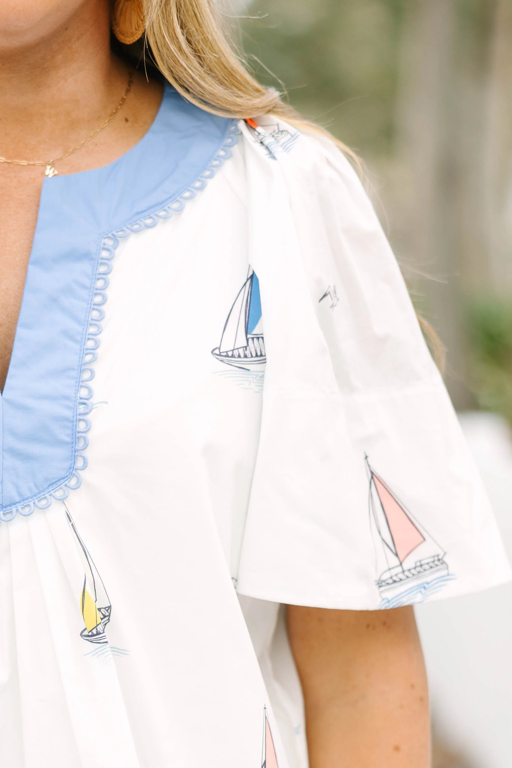 Nautical Breeze Top, White - Image 4