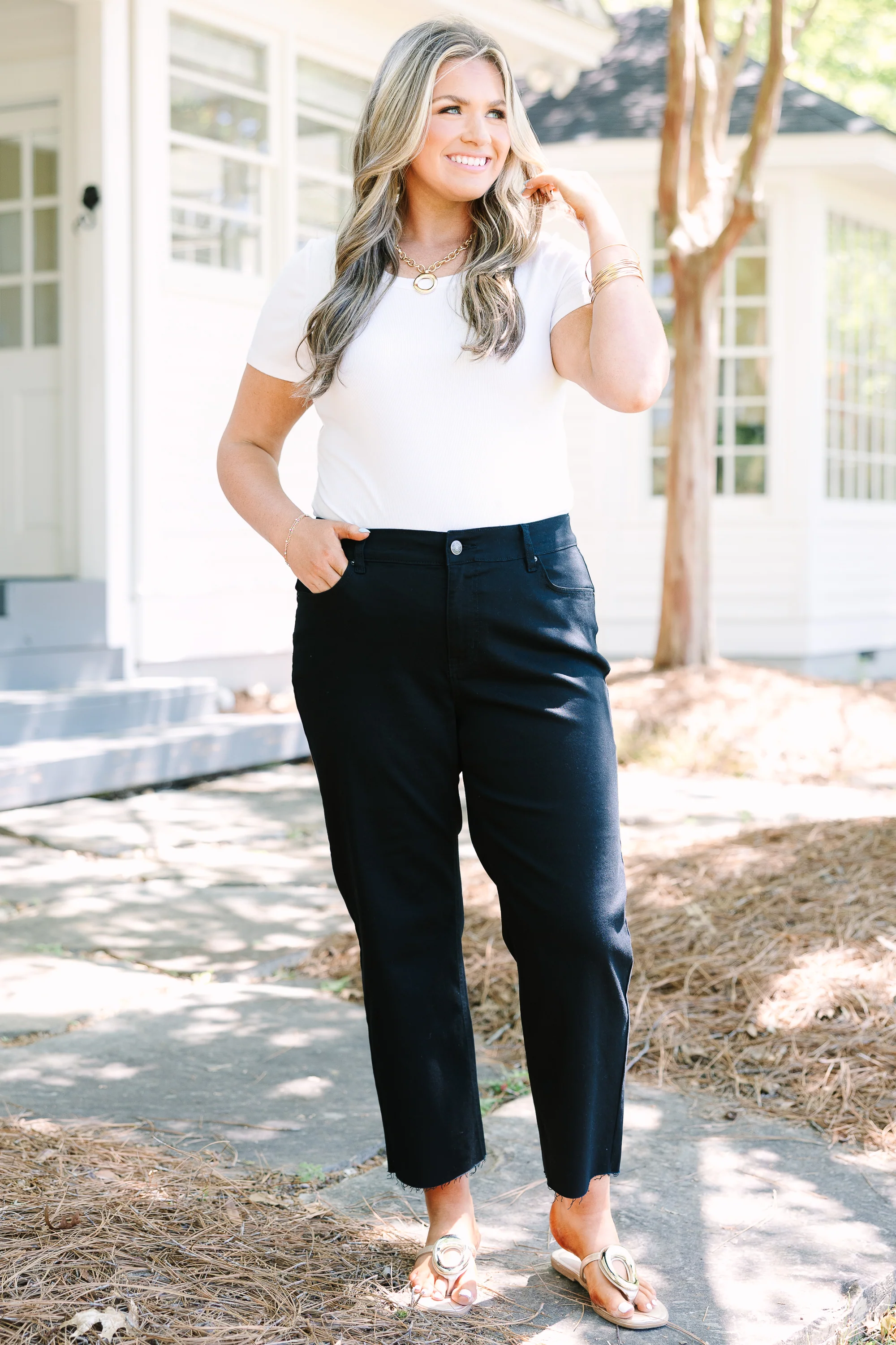 Never Go Out Of Style Jeans, Black - Image 6