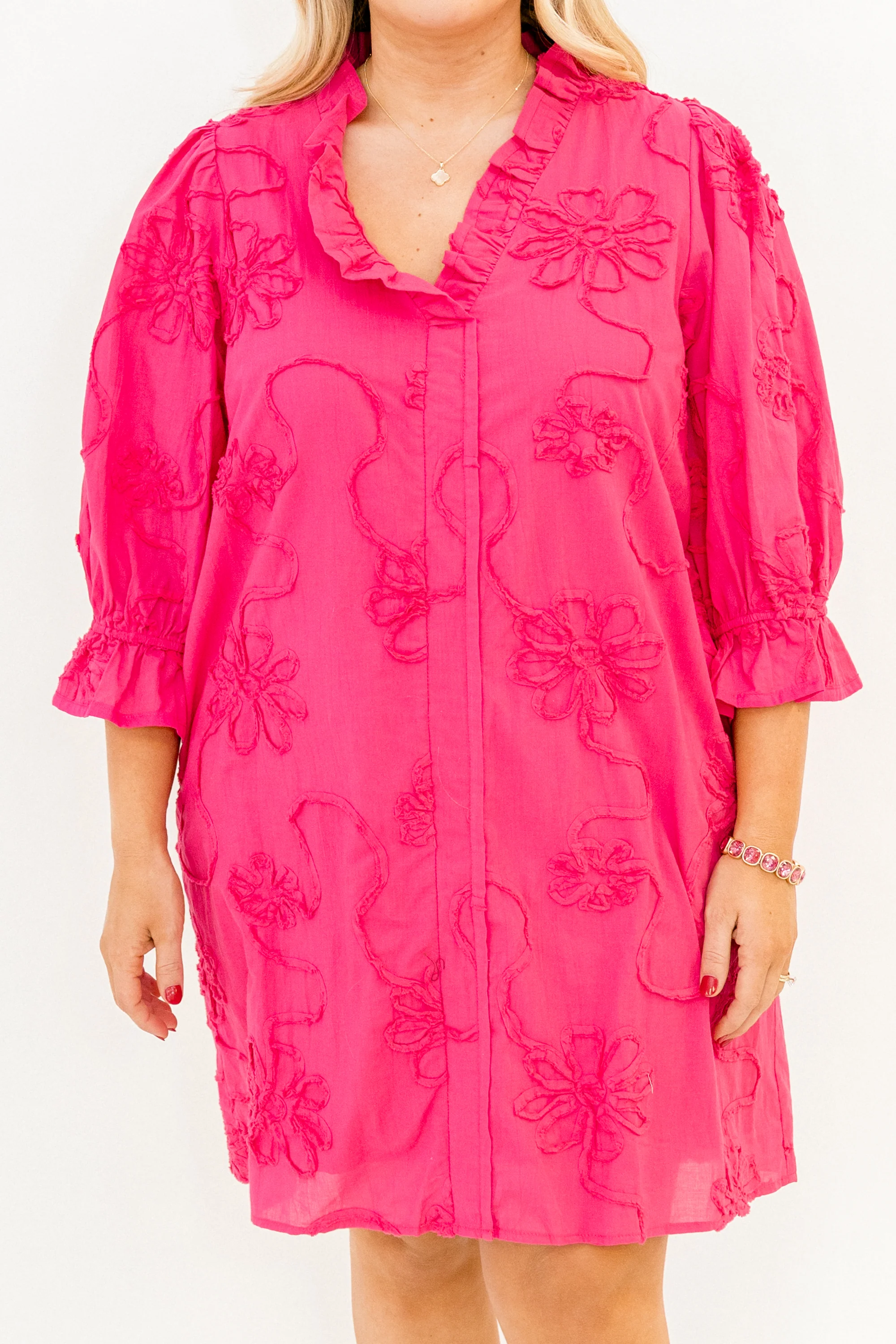 Never Out Of Reach Dress, Hot Pink - Image 5