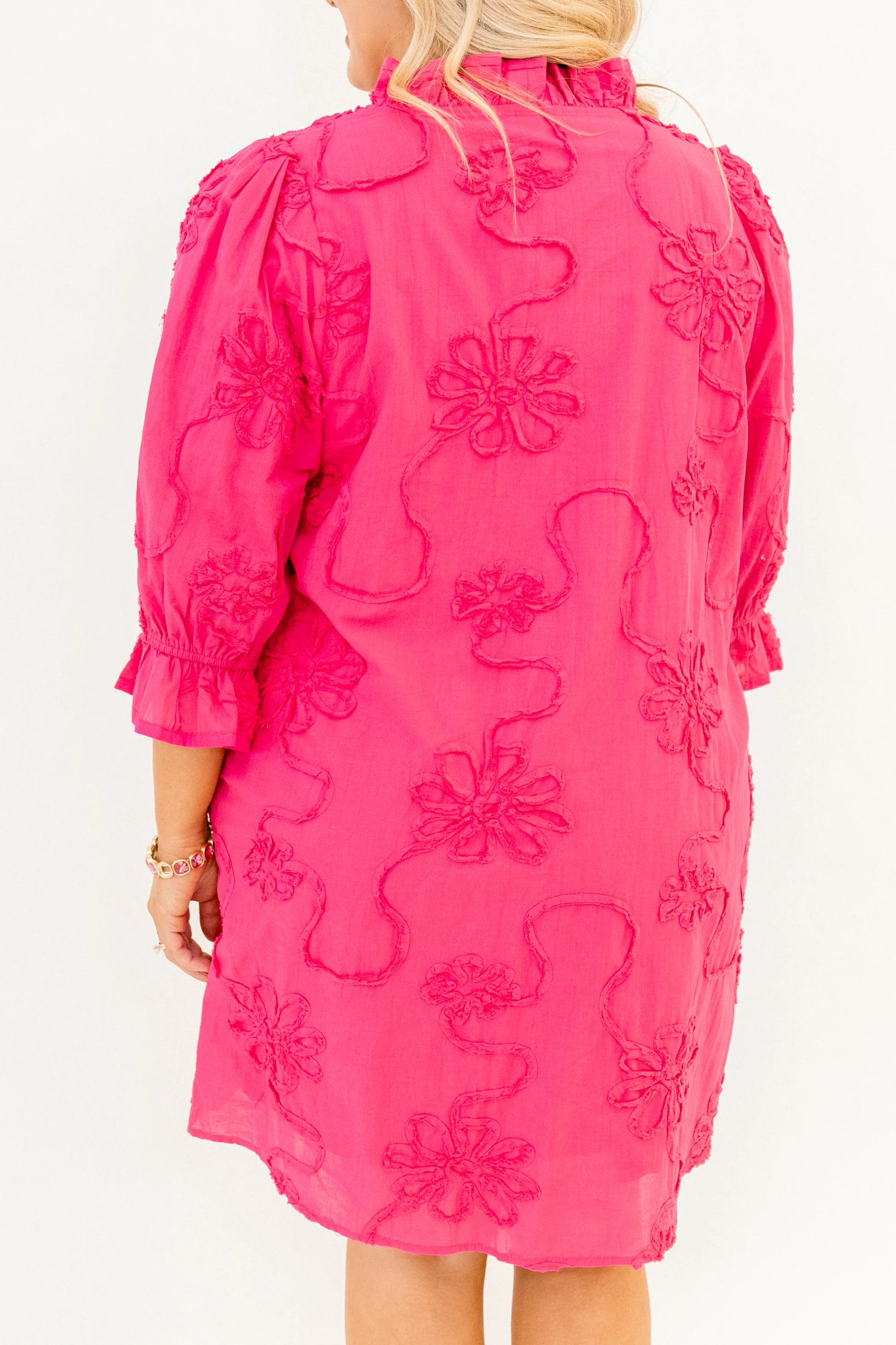 Never Out Of Reach Dress, Hot Pink - Image 6