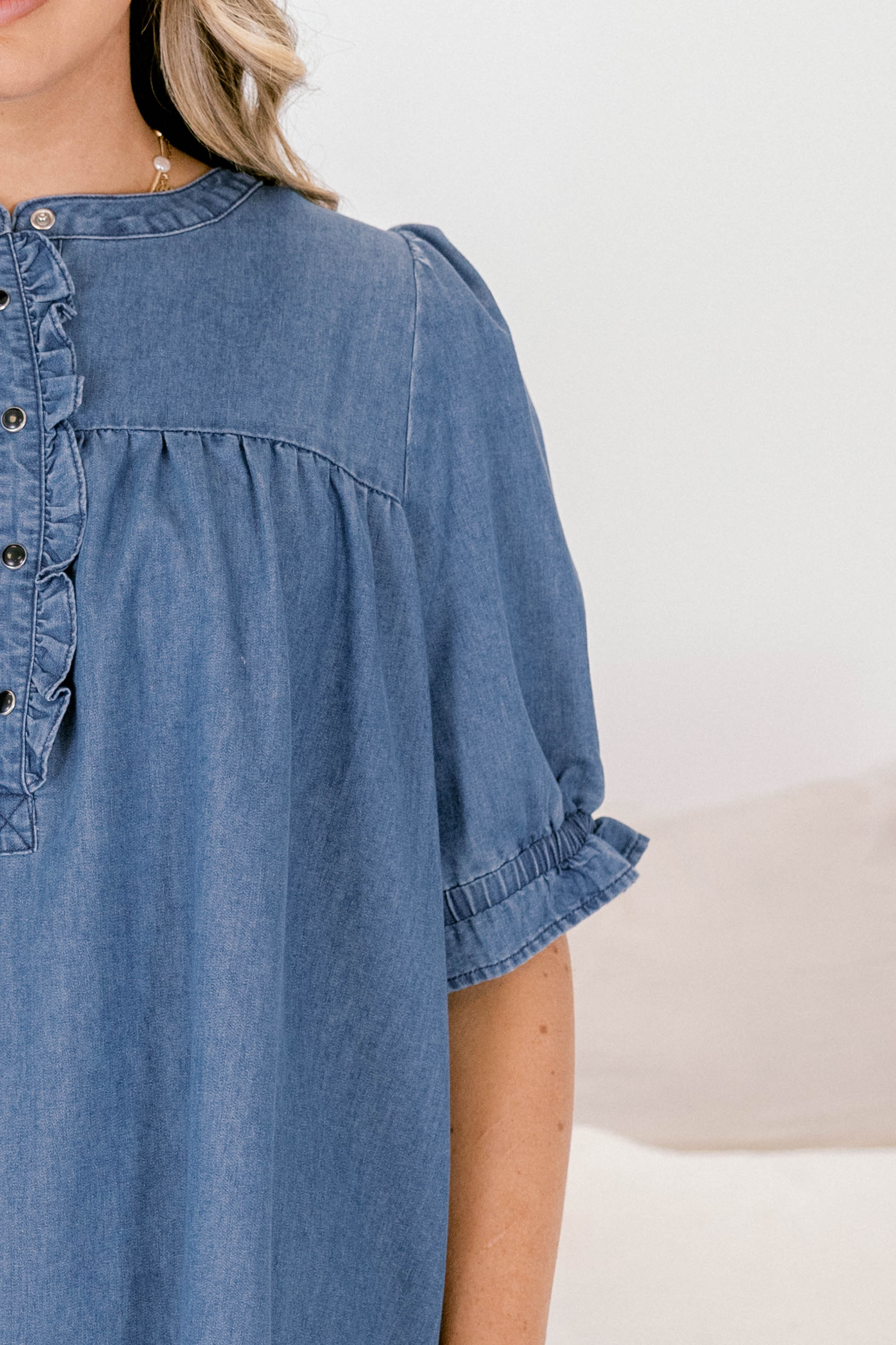 No Better Time Dress, Denim - Image 4