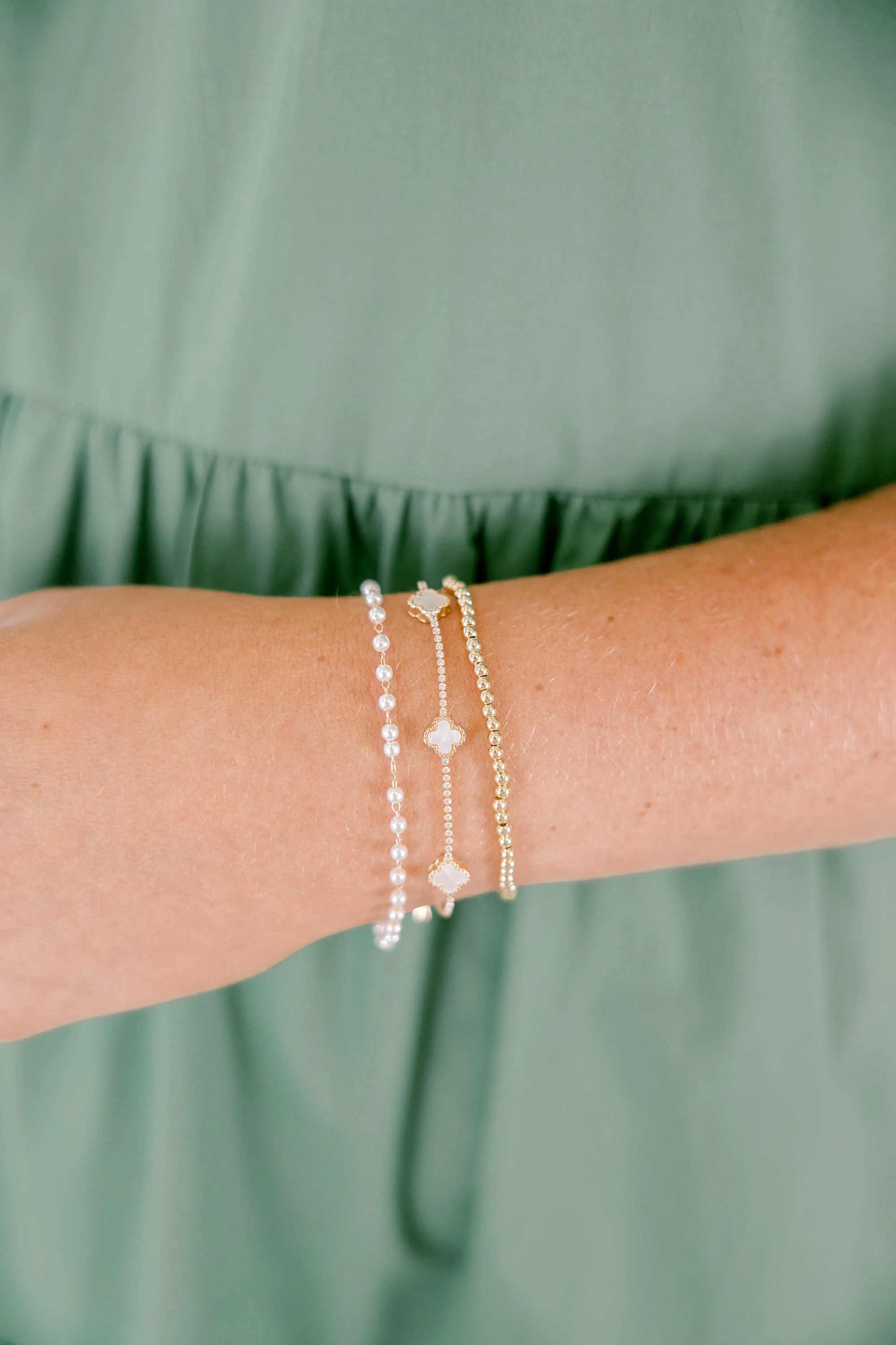 No Reason To Wait Bracelet Set, Gold - Image 4