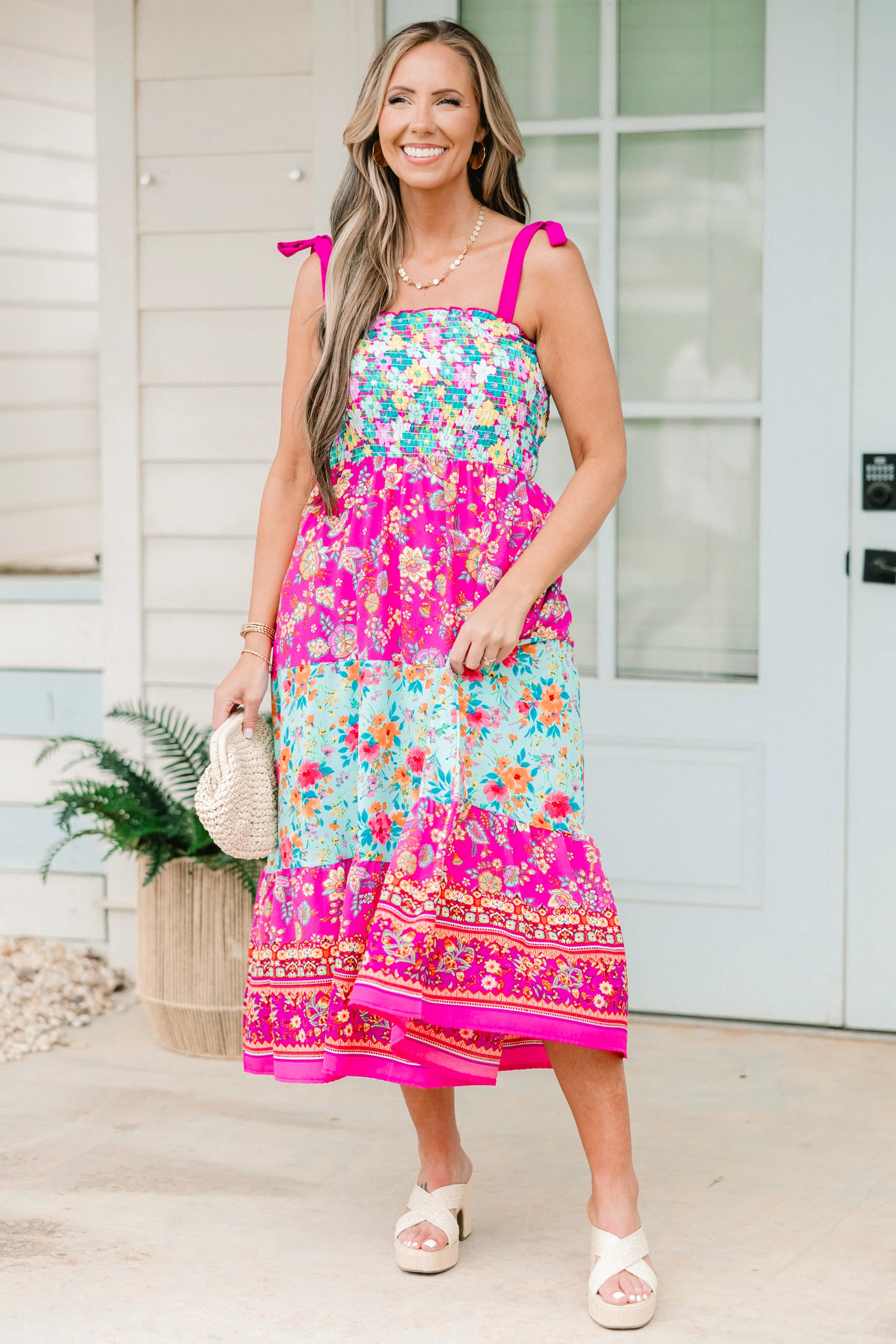 Into The Sunset Dress, Pink - Image 2