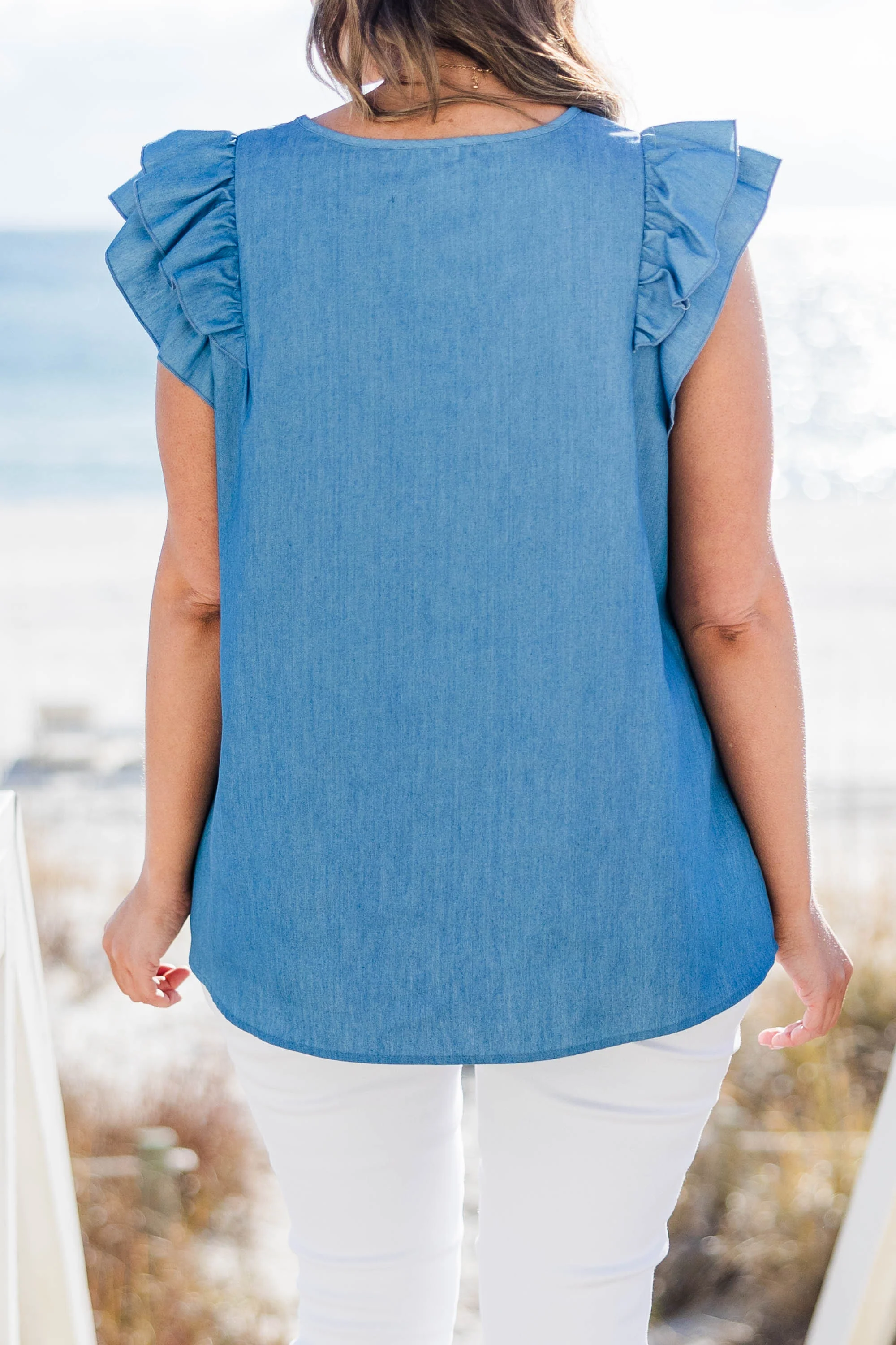 Nothing Comes Close Top, Light Blue - Image 5