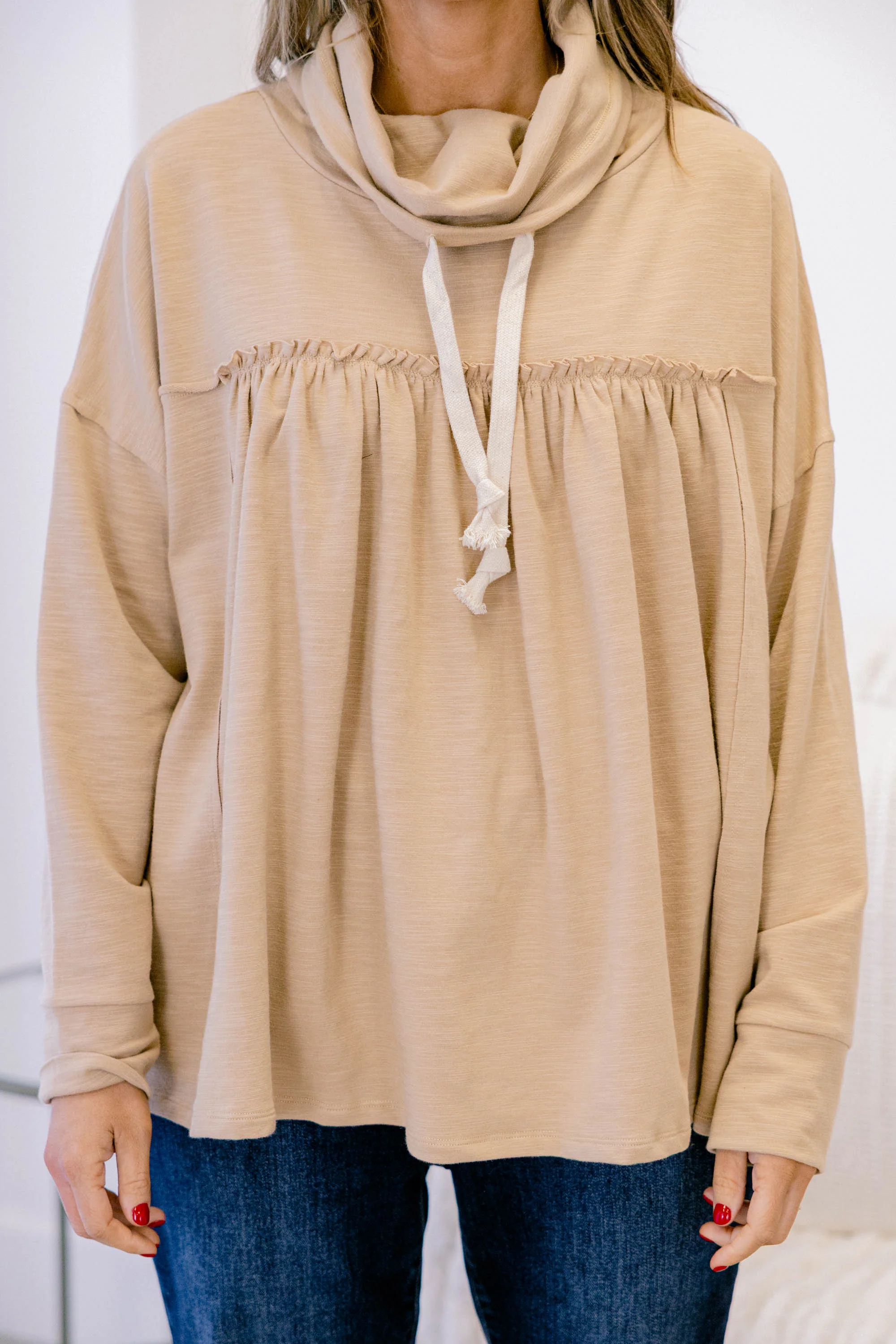 Offer The World Hoodie, Sand - Image 5