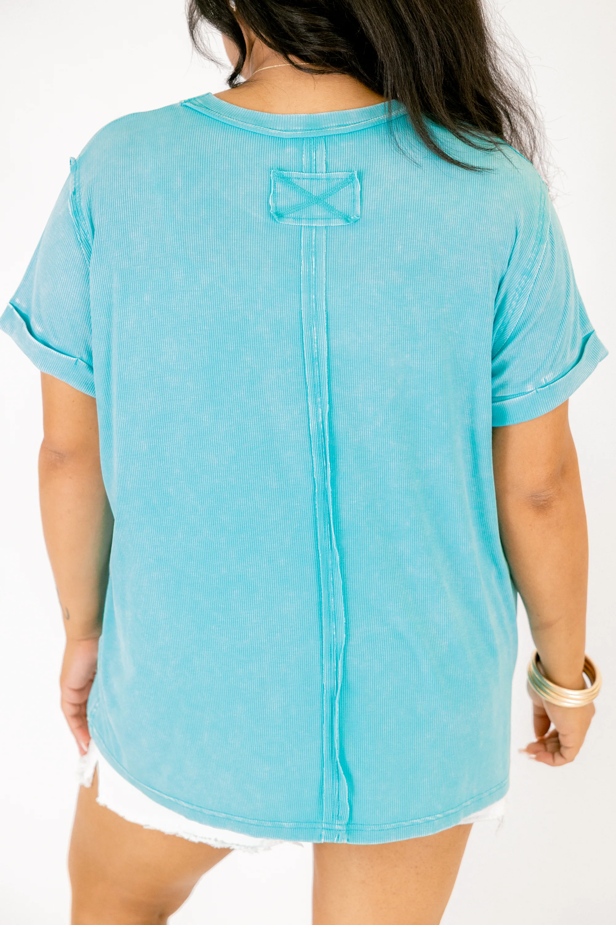 On Repeat Tee, Turquoise - Image 6