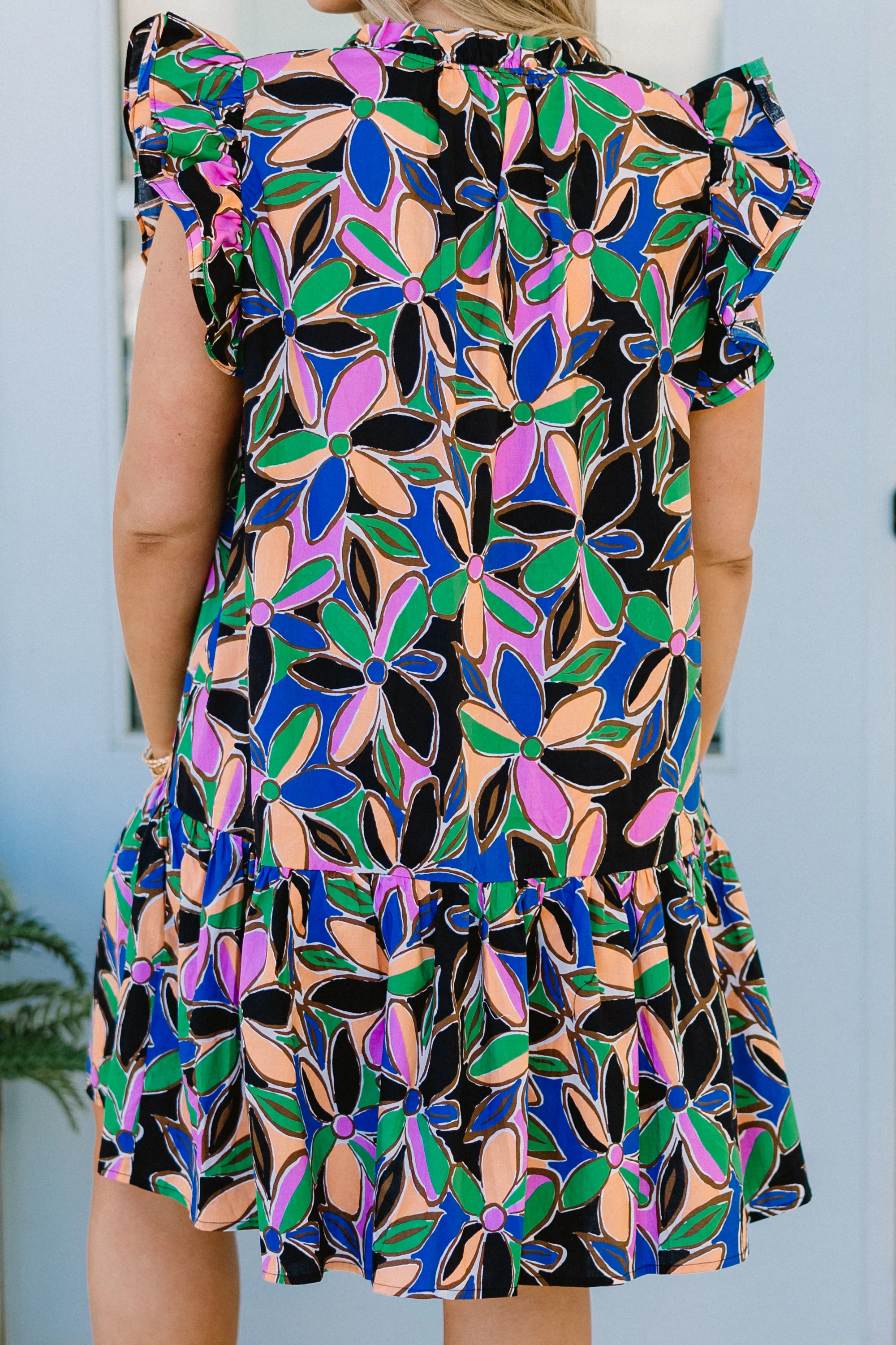 On The Same Page Dress, Black - Image 6