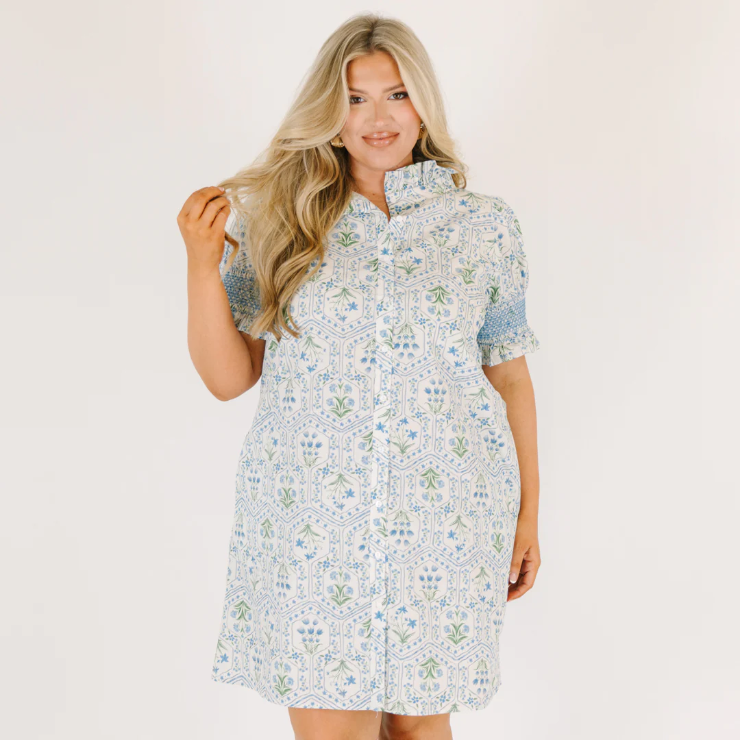 On Your Way Dress, Blue - Image 8
