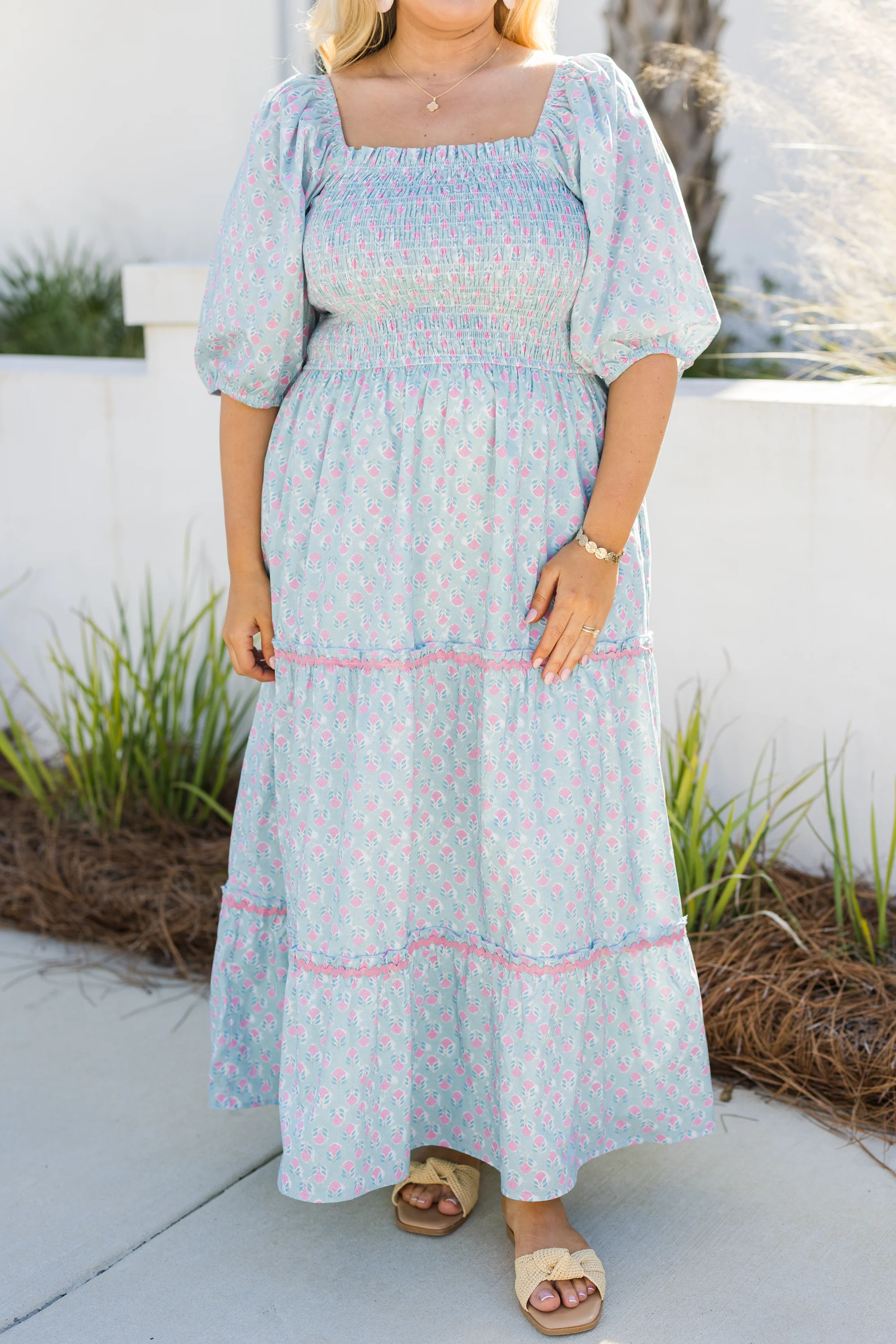 Out of Touch Dress, Baby Blue - Image 5