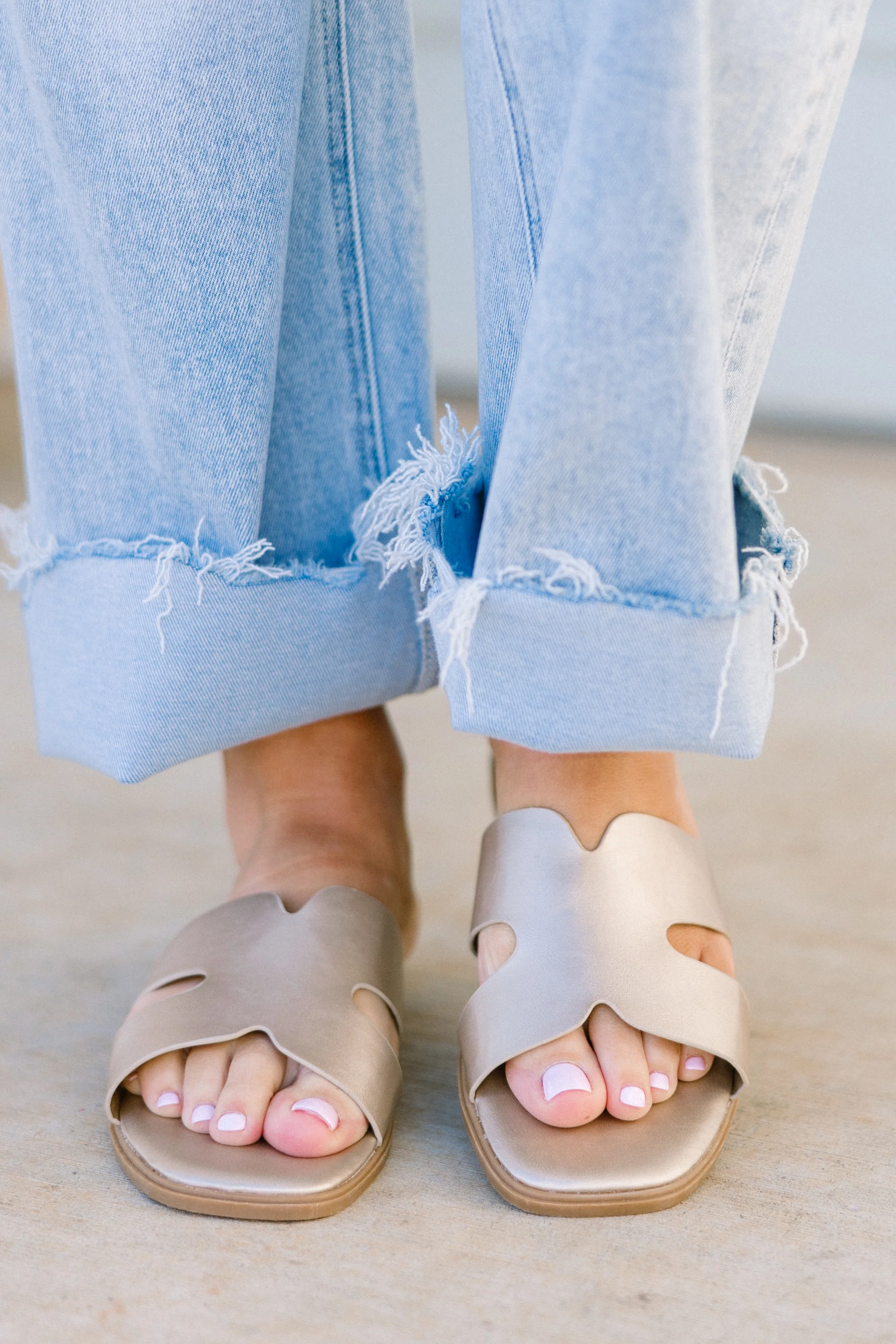 Palm Shores Sandals, Gold - Image 4