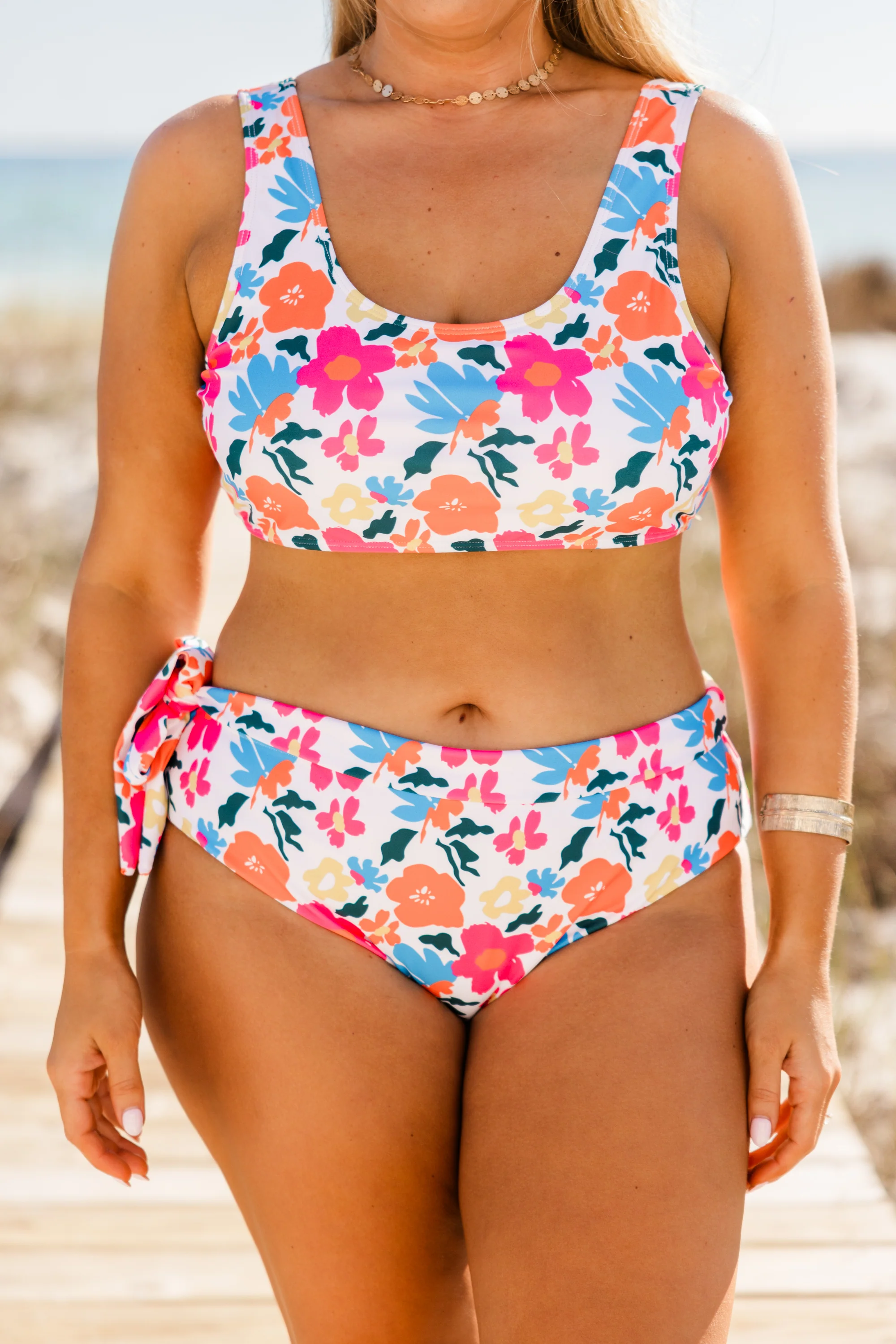 Paradise Ahead Swim Top, Pink - Image 5