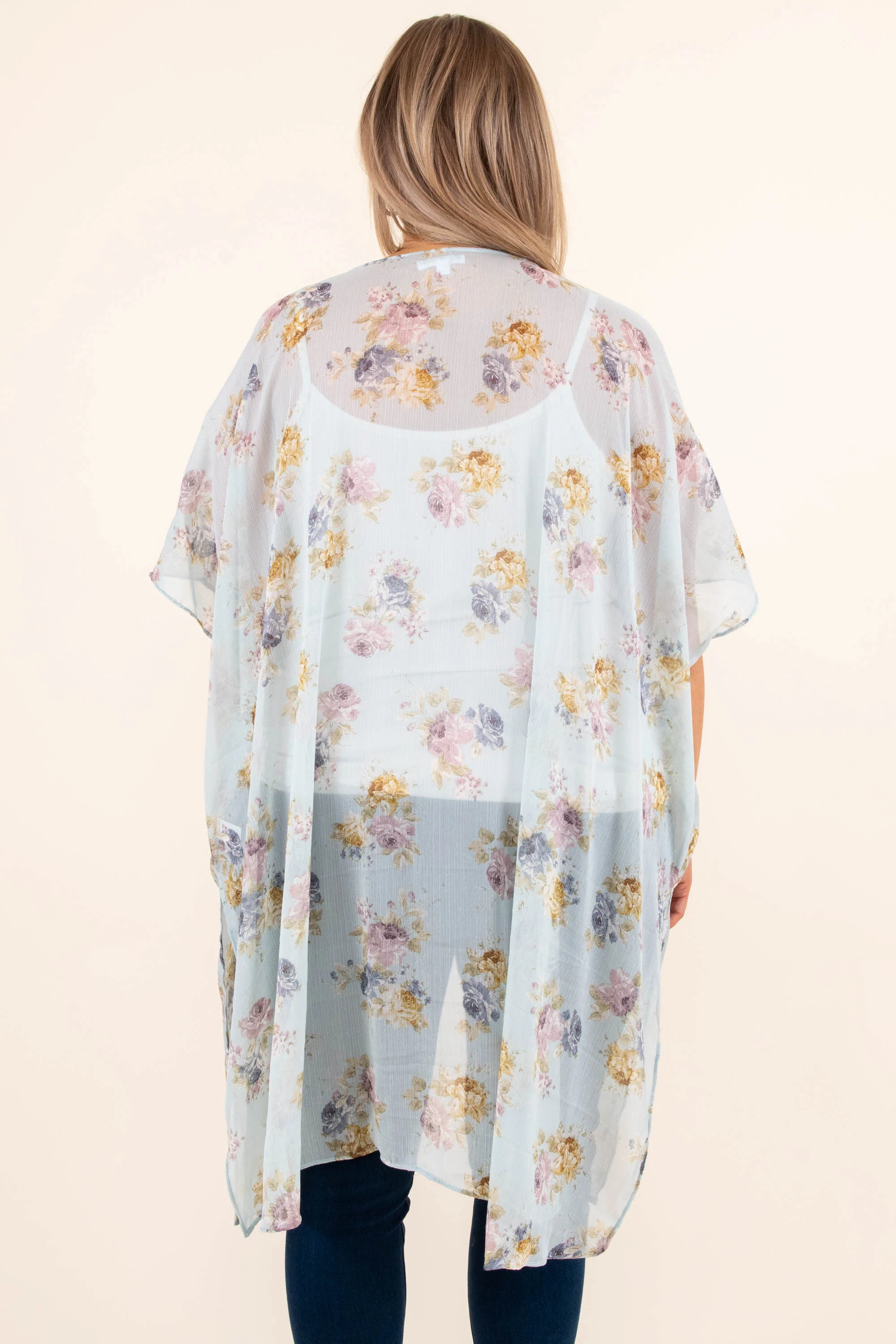 Picture Me Kimono, Mint - Image 5