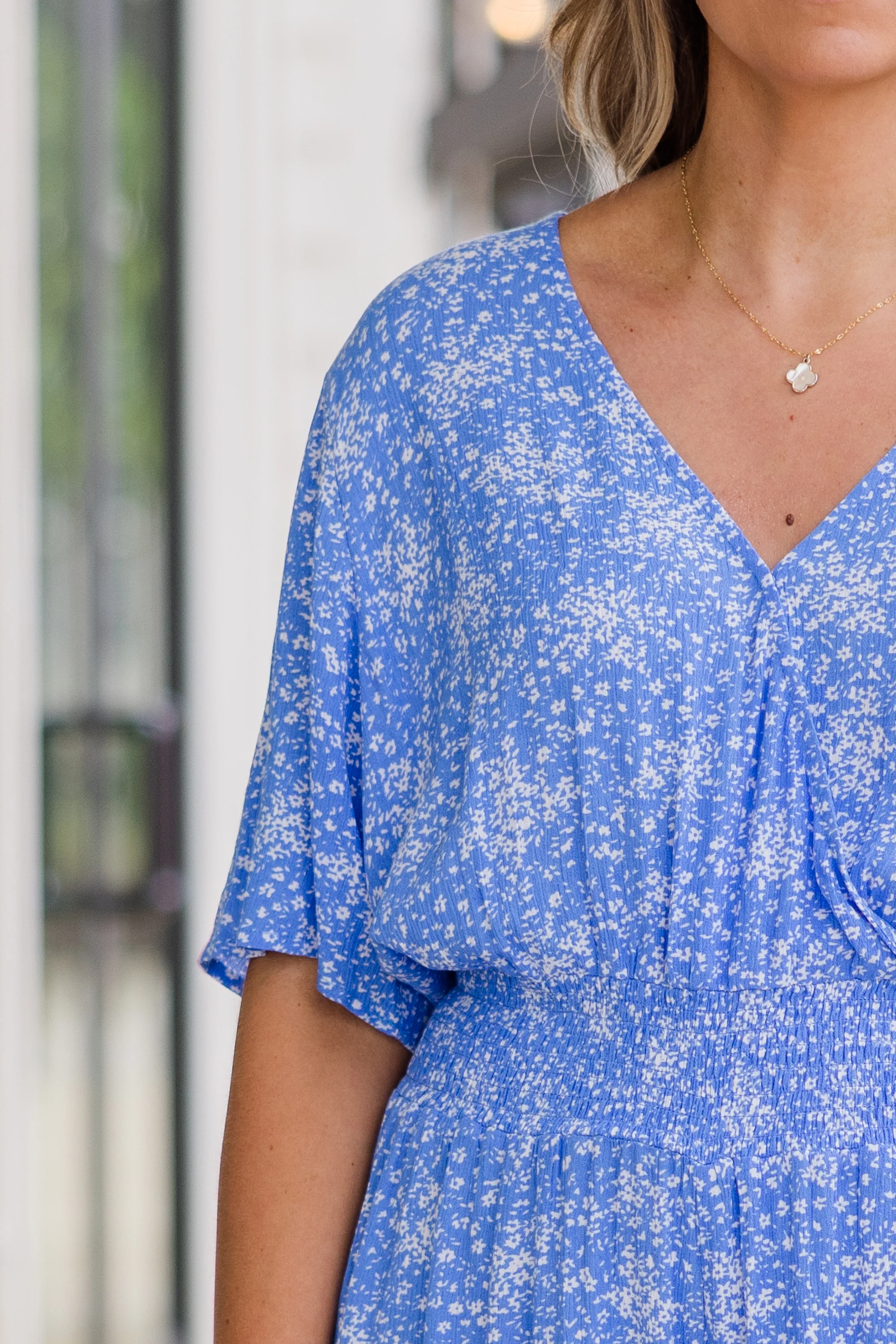 Porch Swing At Sunset Romper, Blue - Image 4