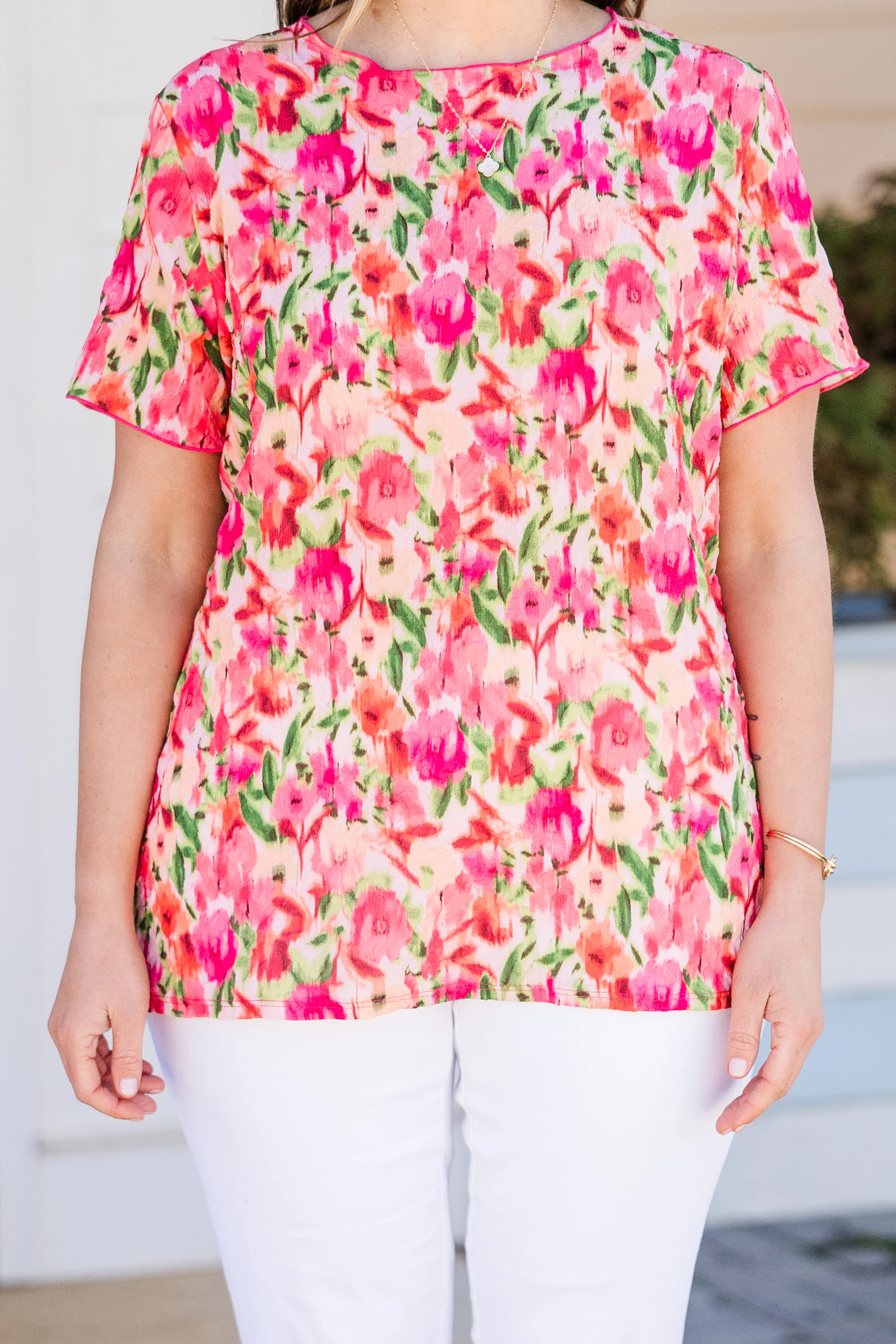 Pretty Is As Pretty Does Top, Fuchsia - Image 5
